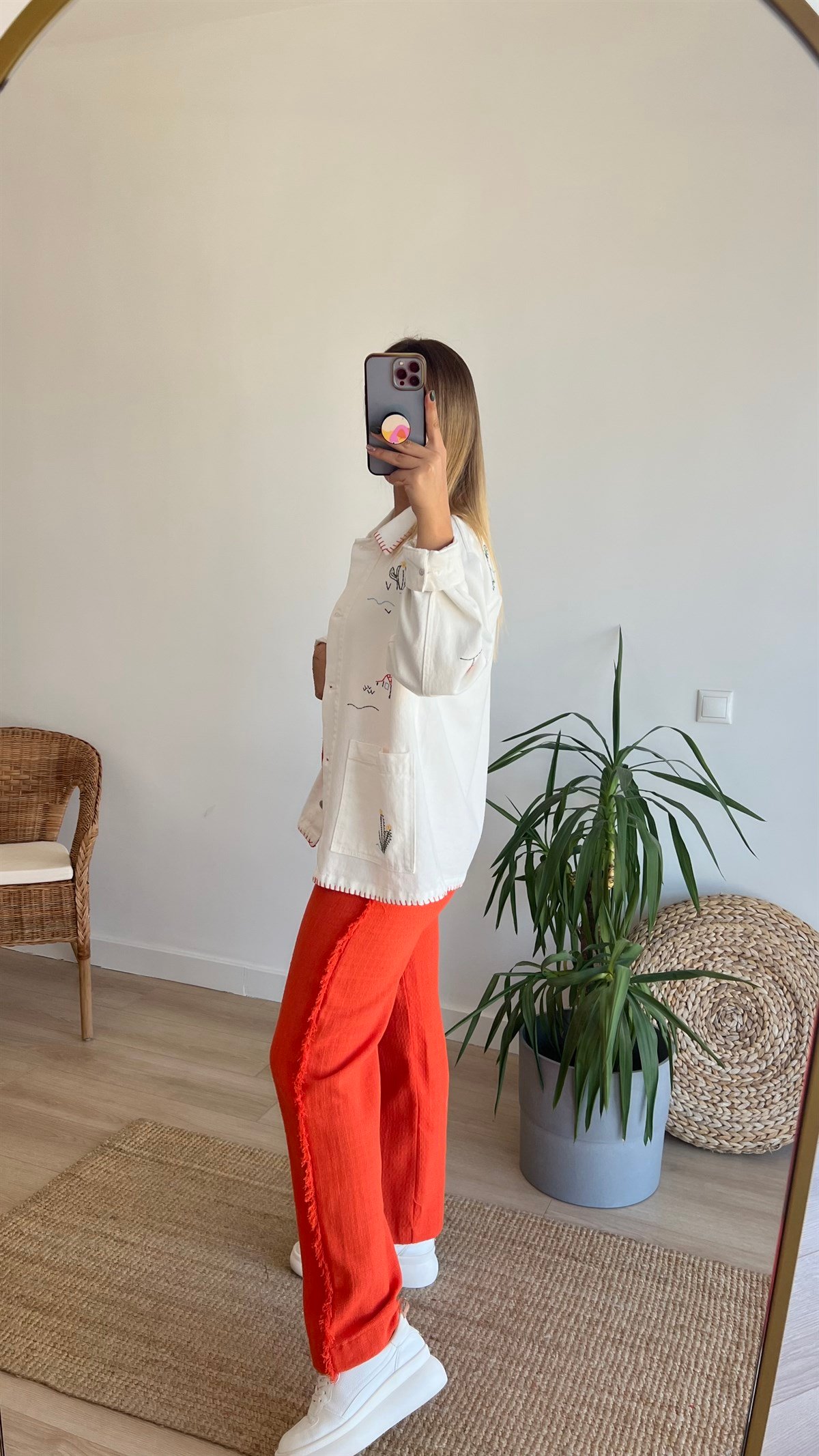 Zara Model Nakış Detaylı Tasarım Ceket