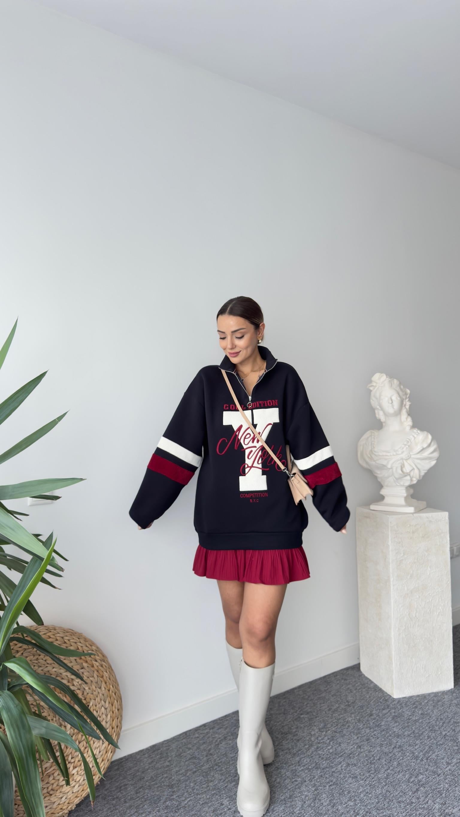 Cool Edıtıon Yarım Fermuarlı Sweatshirt