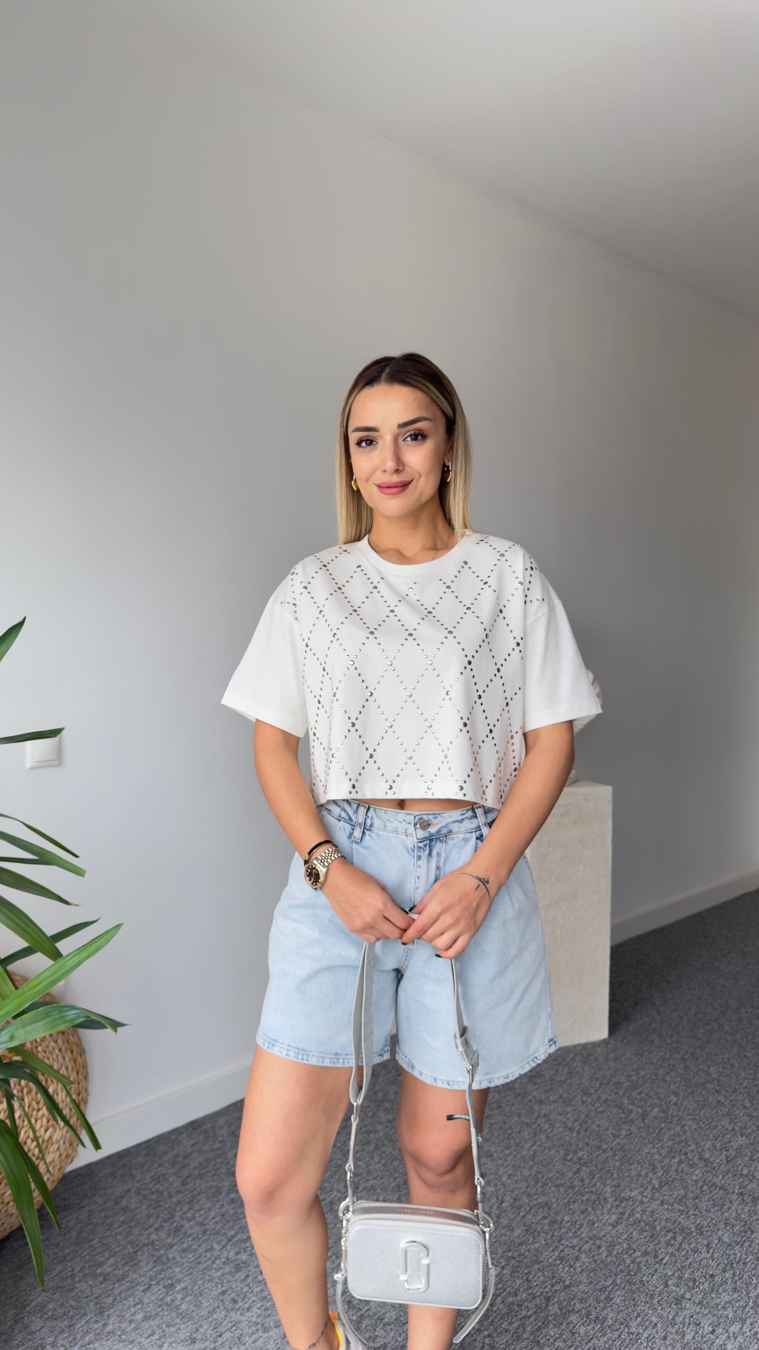 Perche Zımba Detaylı Tshirt