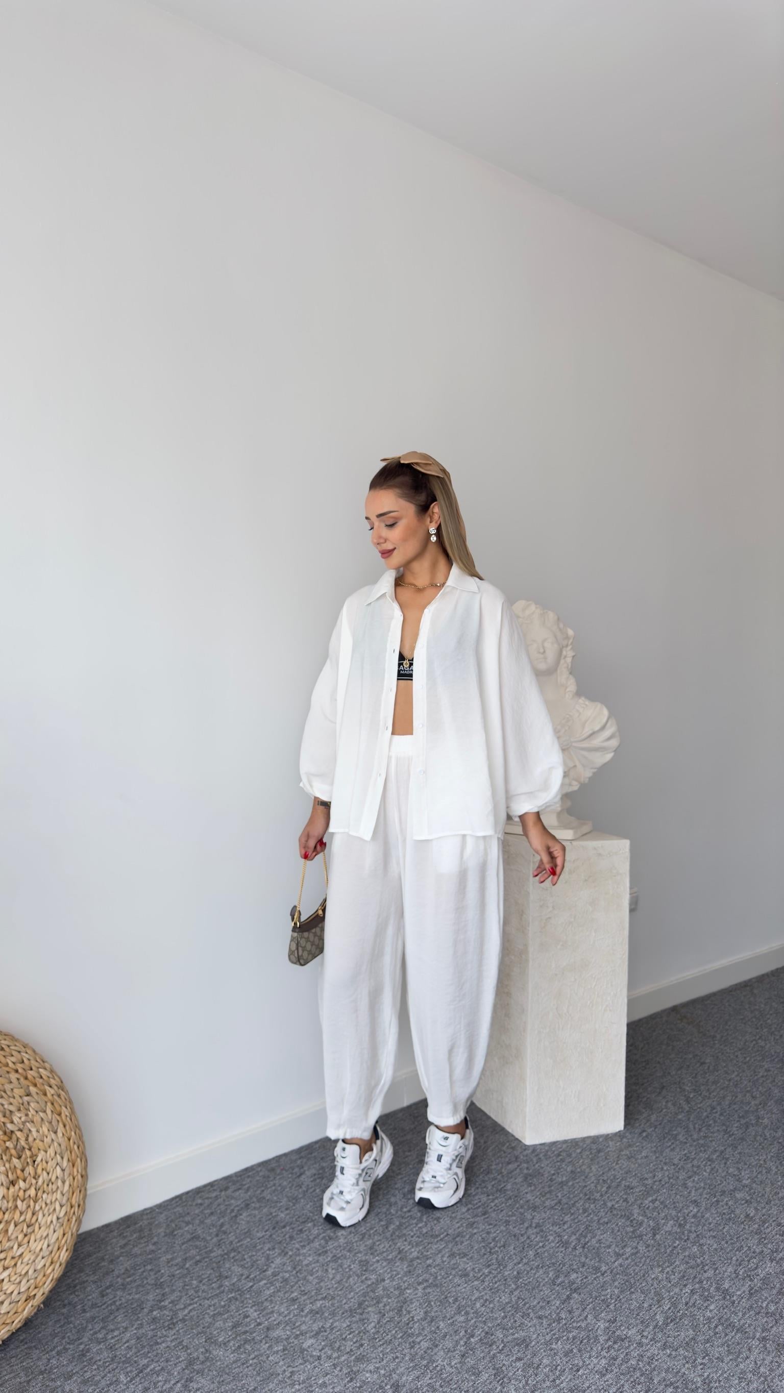 Nina Tensel Beyaz İkili Takım