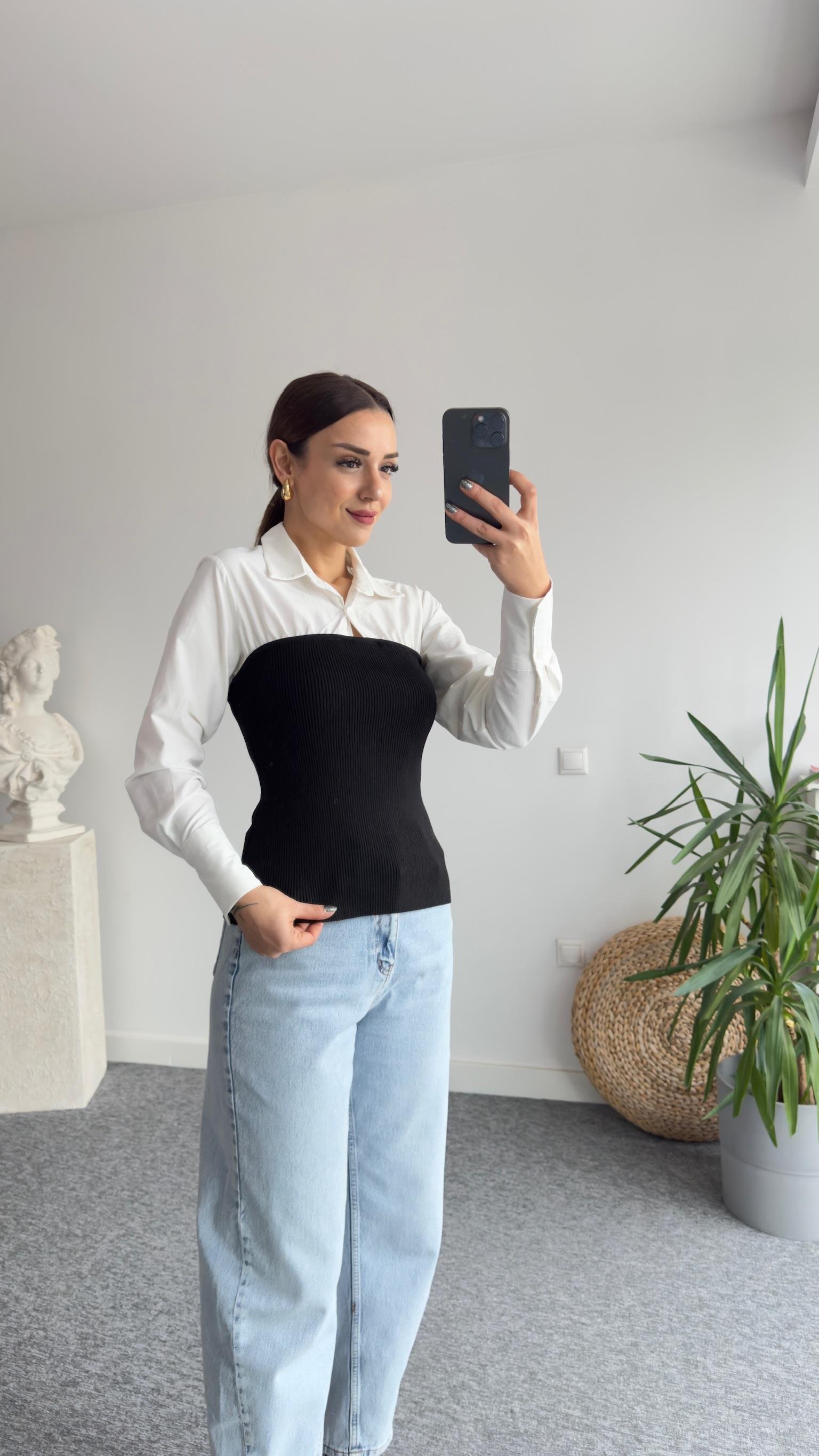 Riz Marka Model Gömlekli Triko