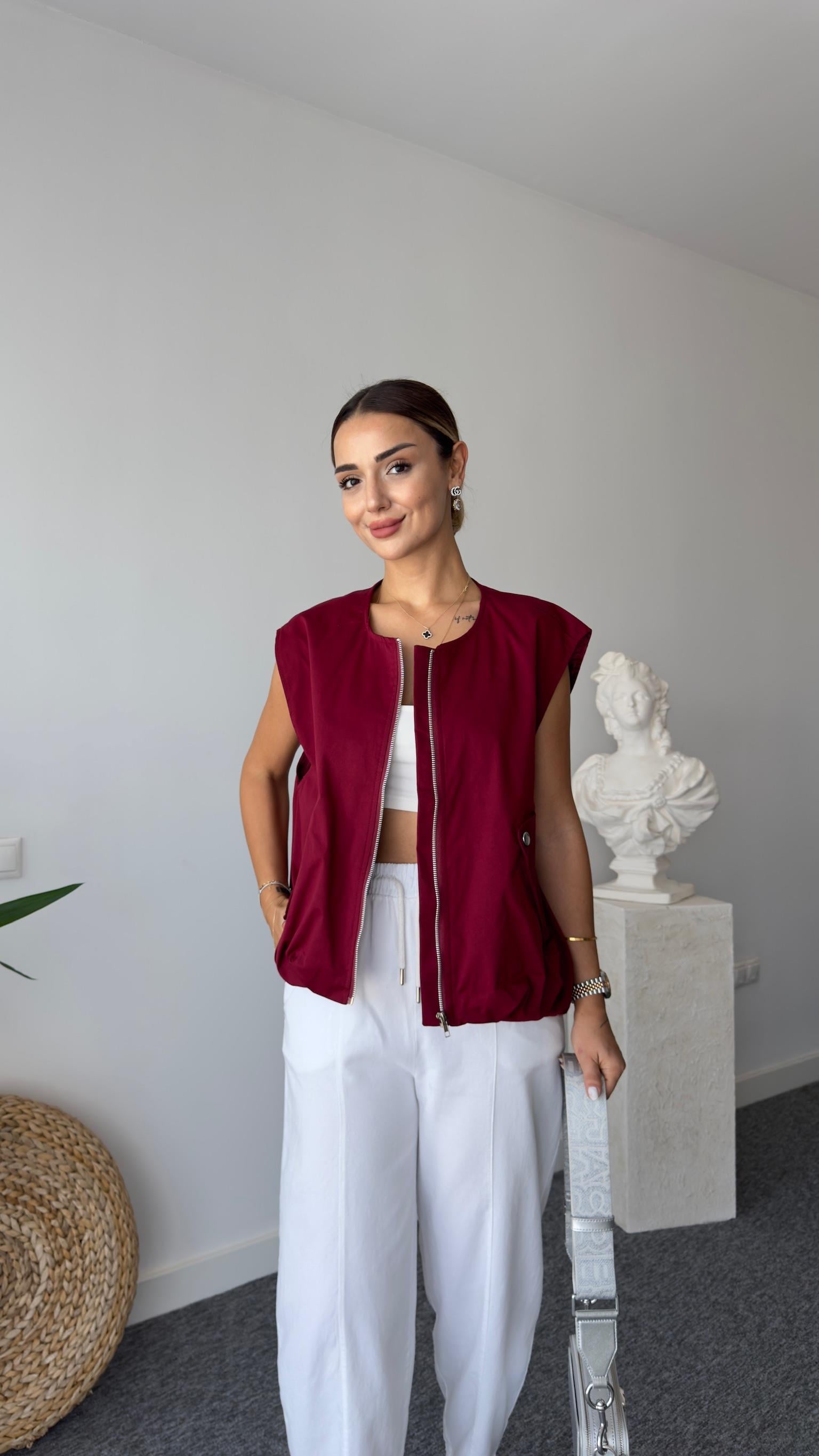Yores Massi Model Bordo Yelek