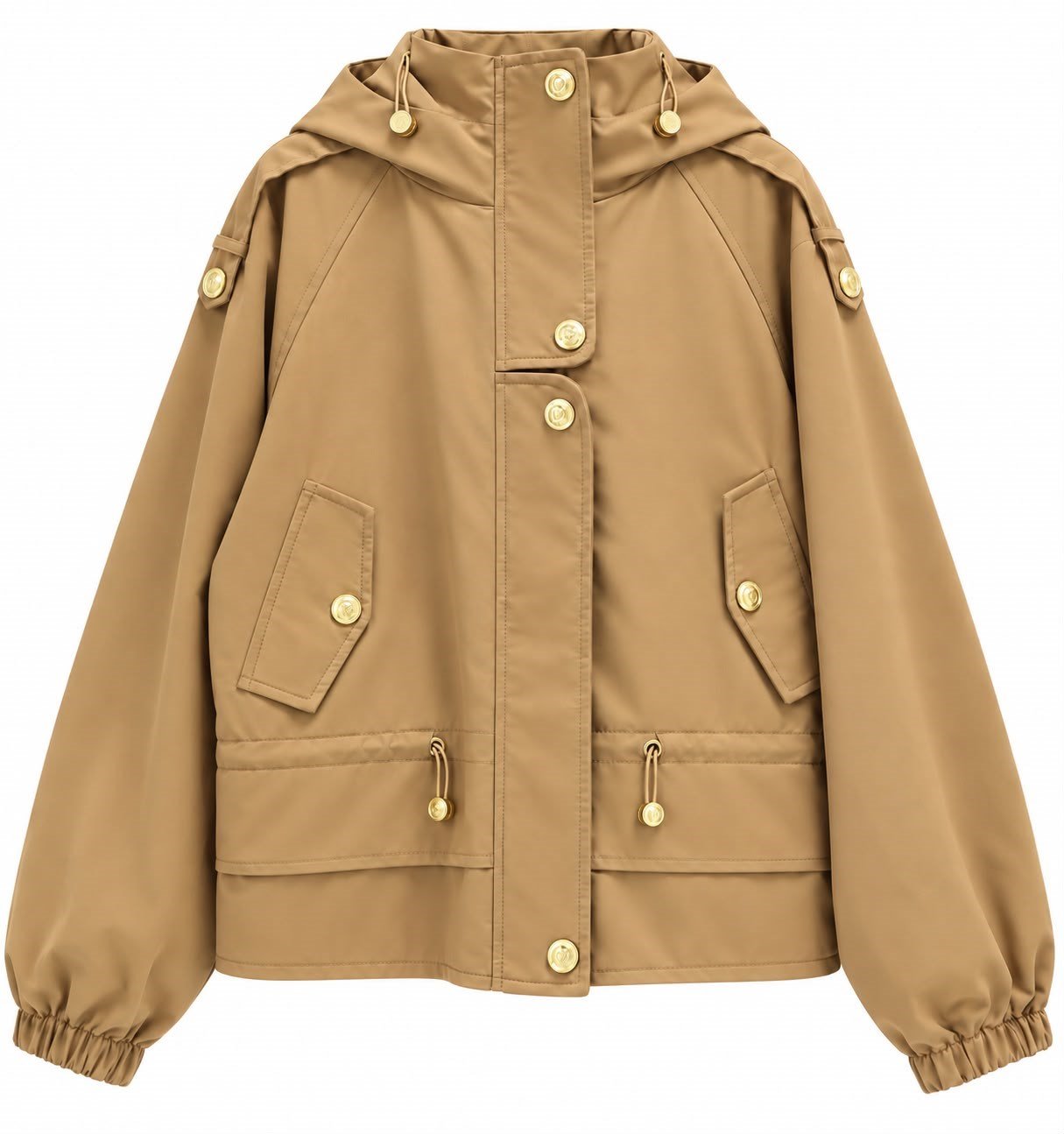 Camel Gold Düğmeli Lüks Marka Model Ceket