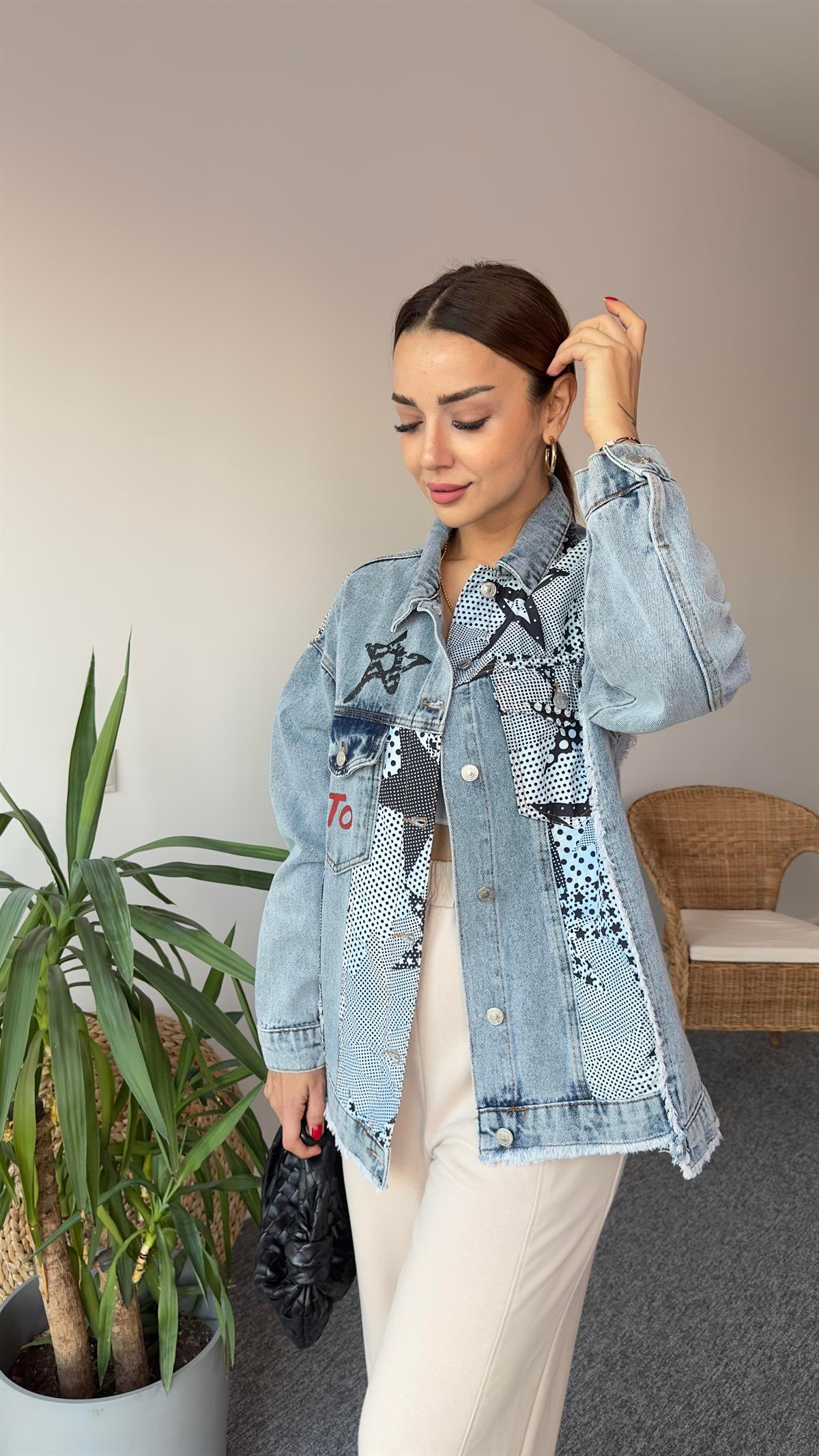 Yıldız Baskı Marka Model Jean Ceket