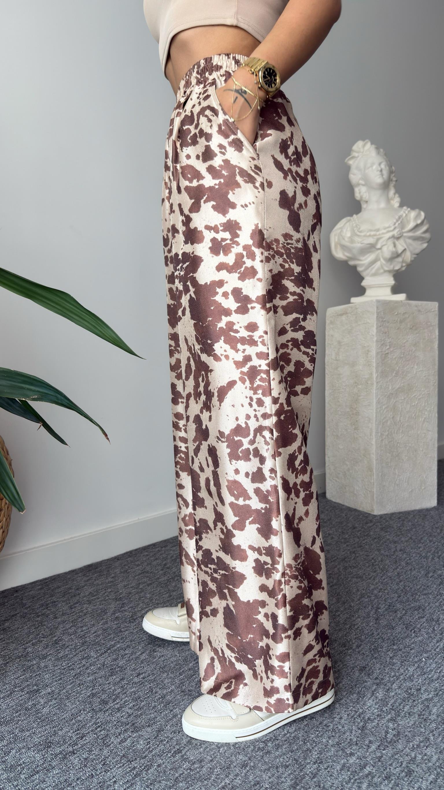 Wander Desenli Yelek Pantolon Takım