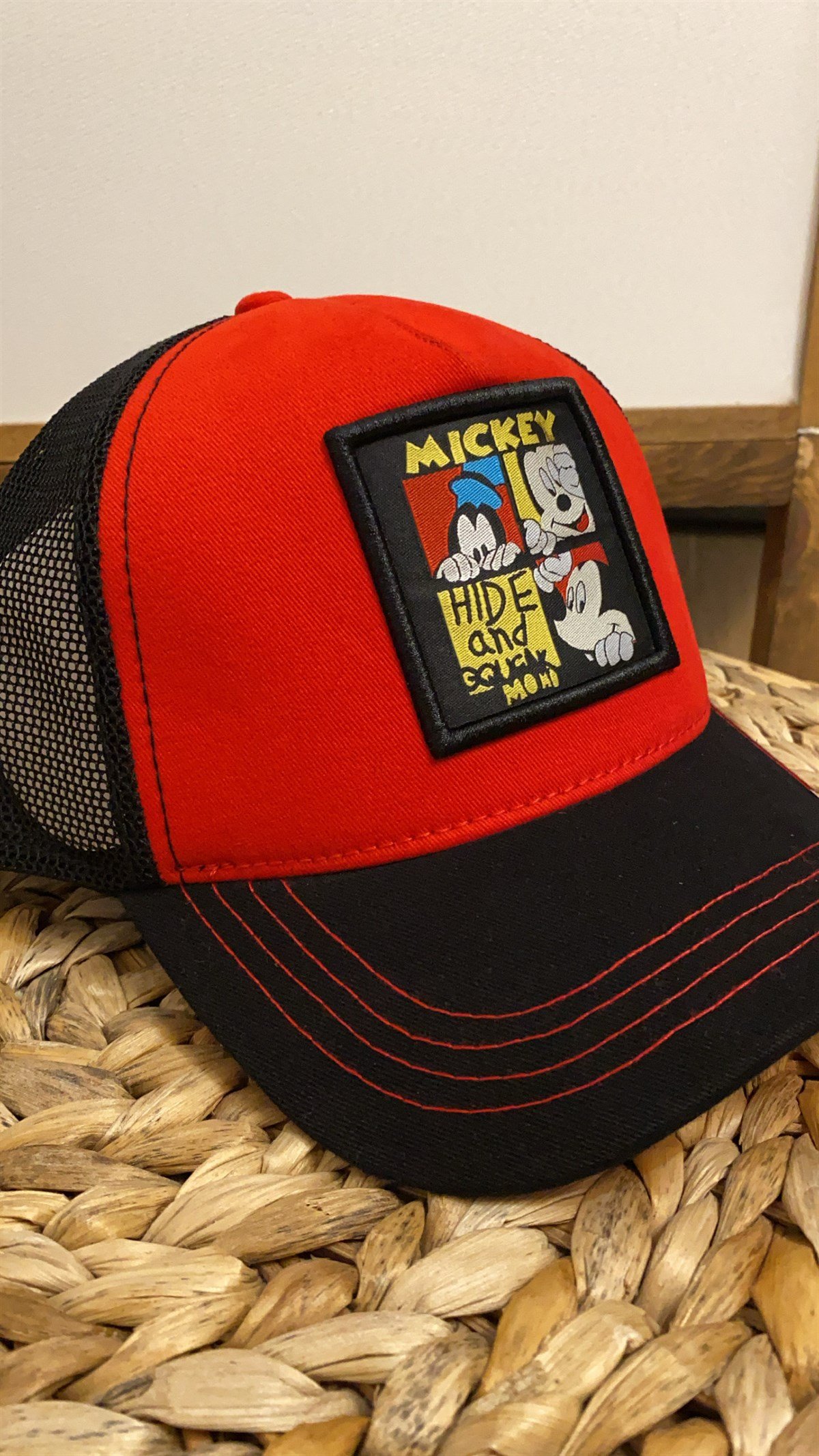 Kırmızı Mickey Şapka