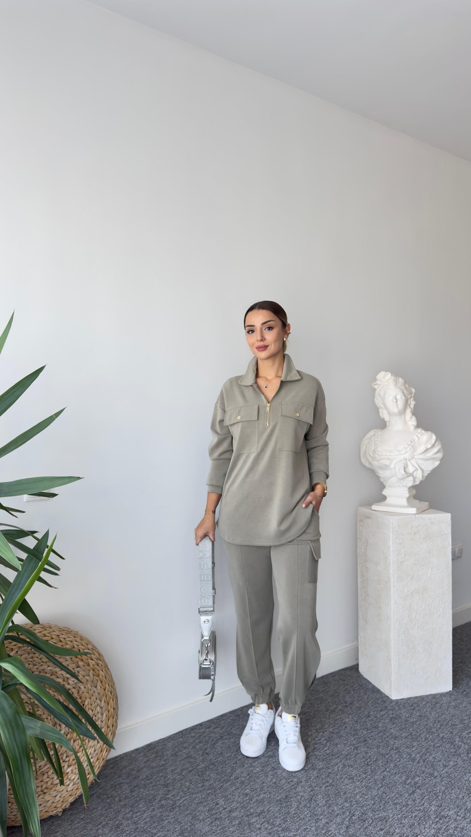 Viba Ntwrk Model Modal Haki Eşofman Takımı