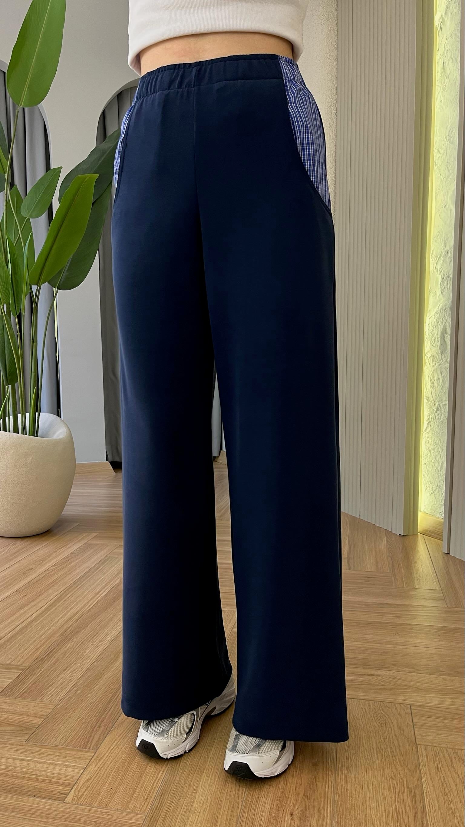 Lacivert Slage Premium Gömlek Pantolon Takım