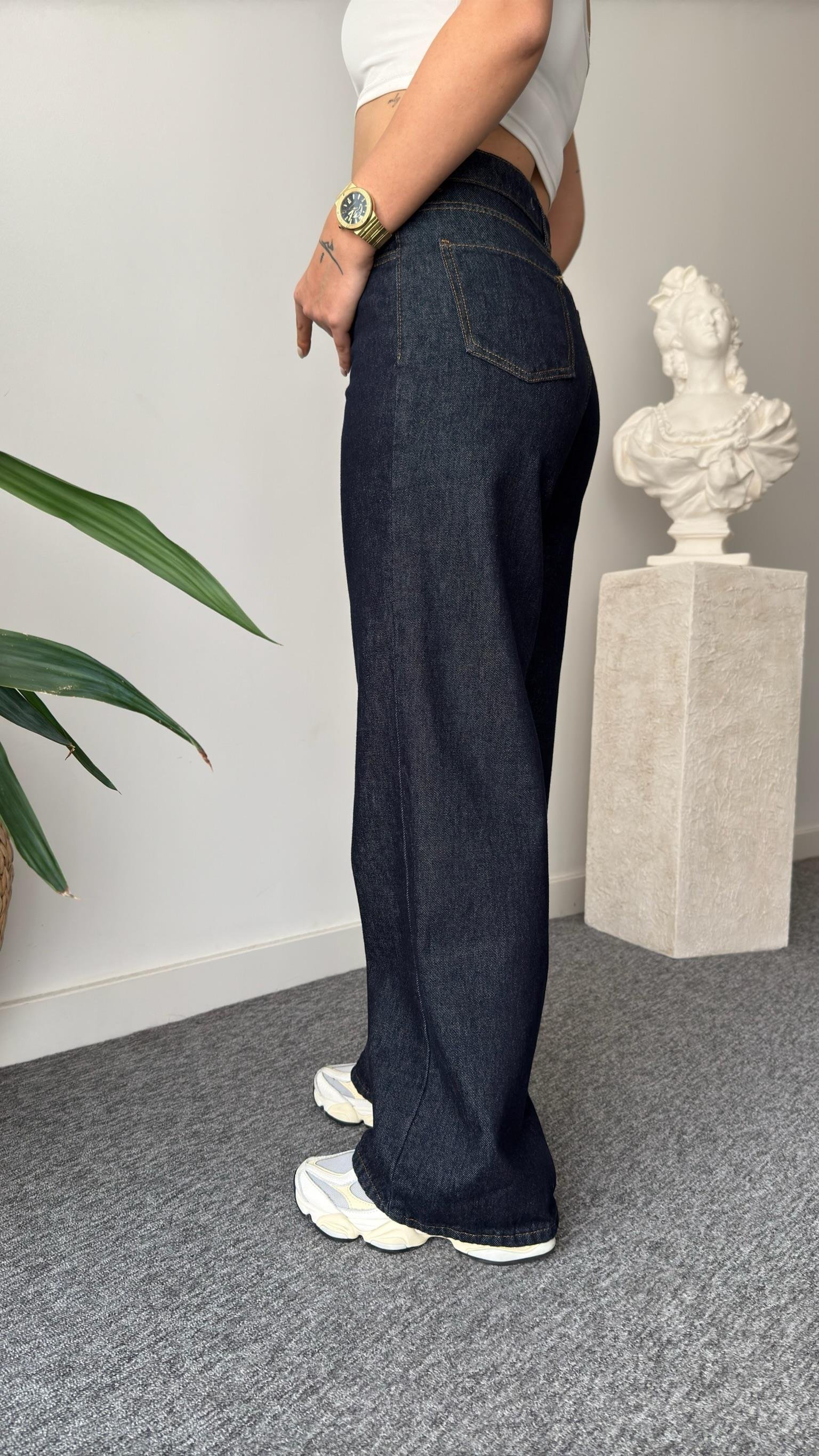 Gradi Belden Bağlamalı Denim Takım