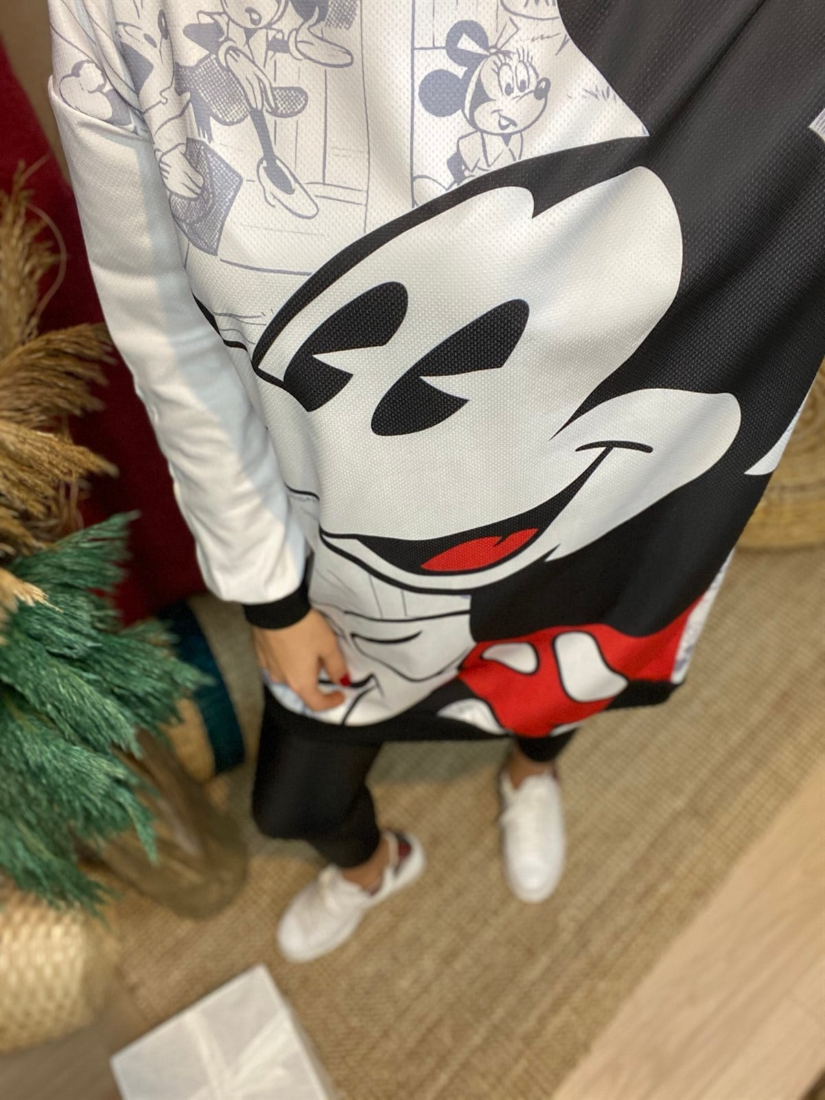 Beyaz Mickey Tunik
