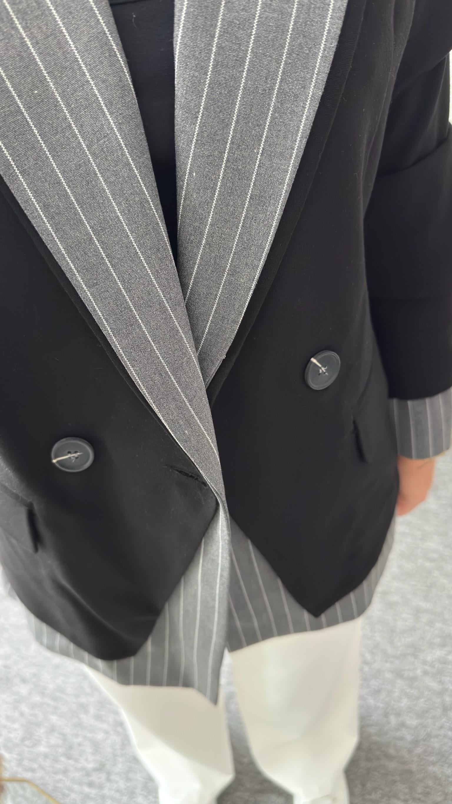 Aquia Çift Yaka Blazer Ceket