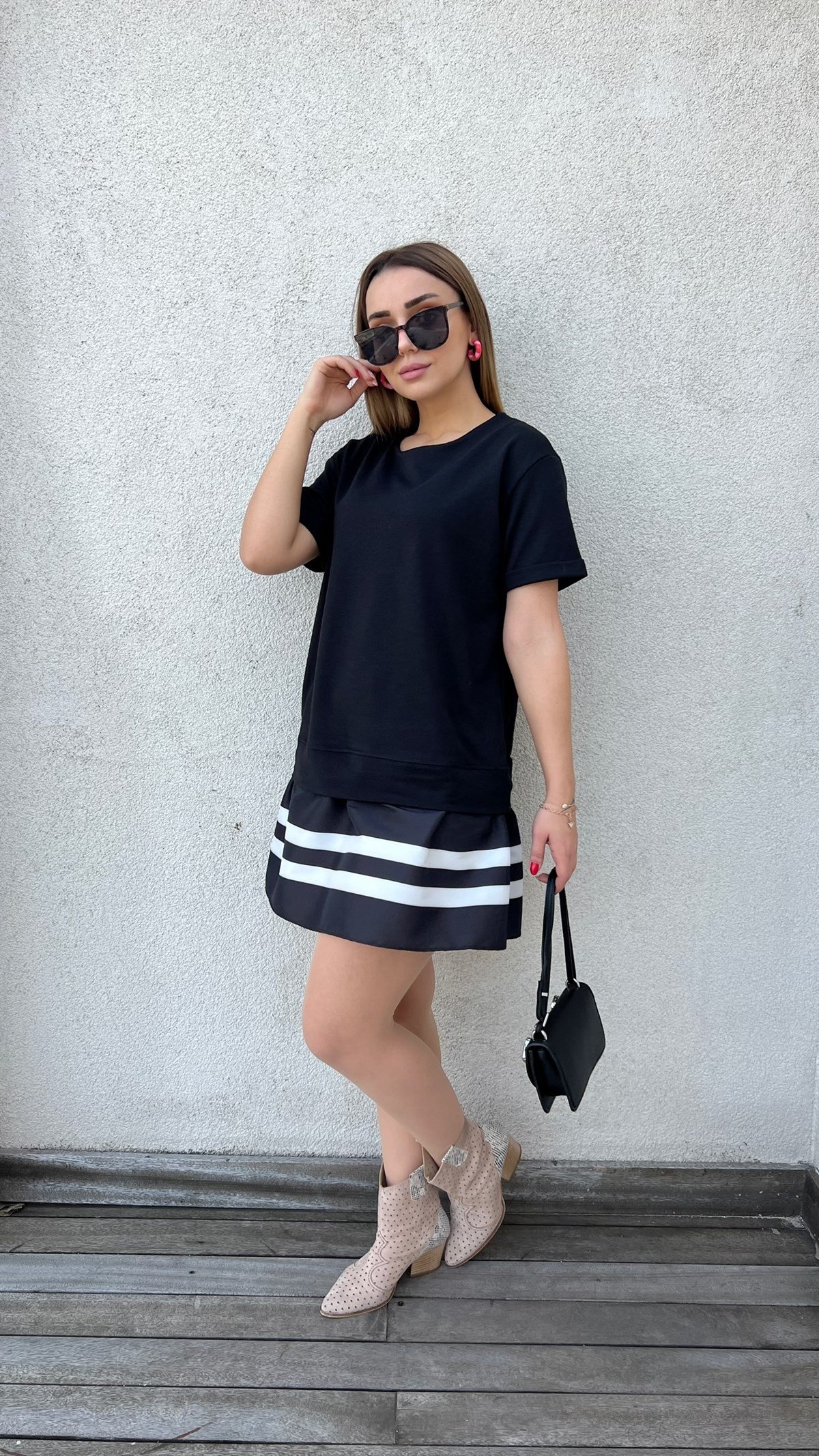 Twist Model Siyah Basic Elbise