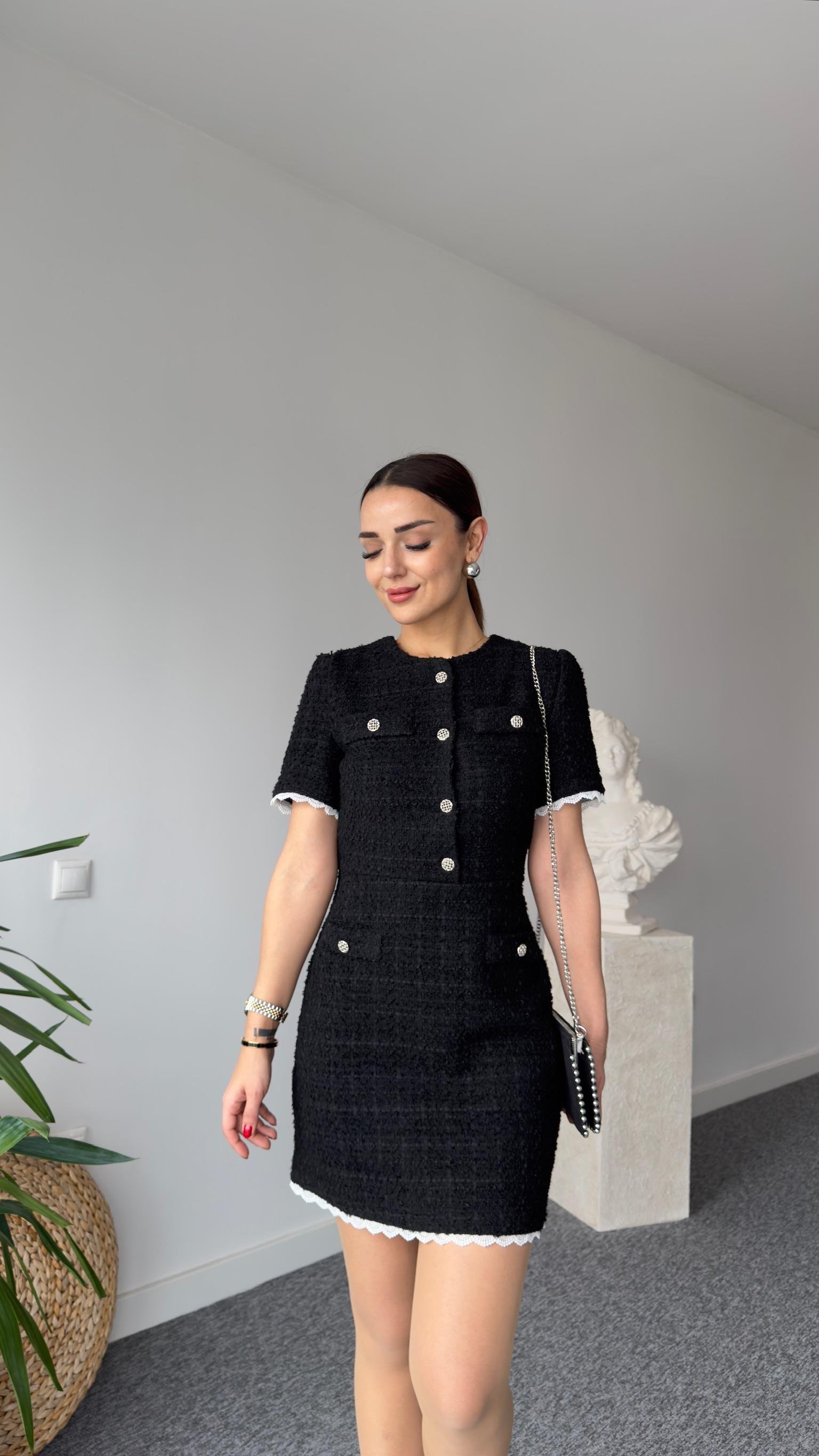 Orj Model Dantel Garnili Tüvit Elbise