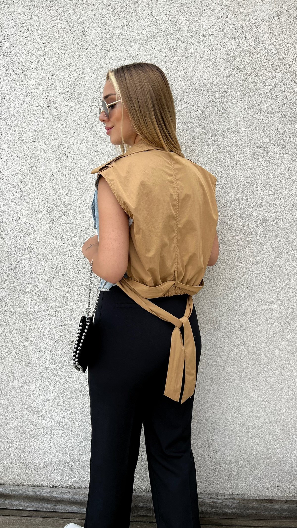 Twist Model Kot Detaylı Tasarım Yelek