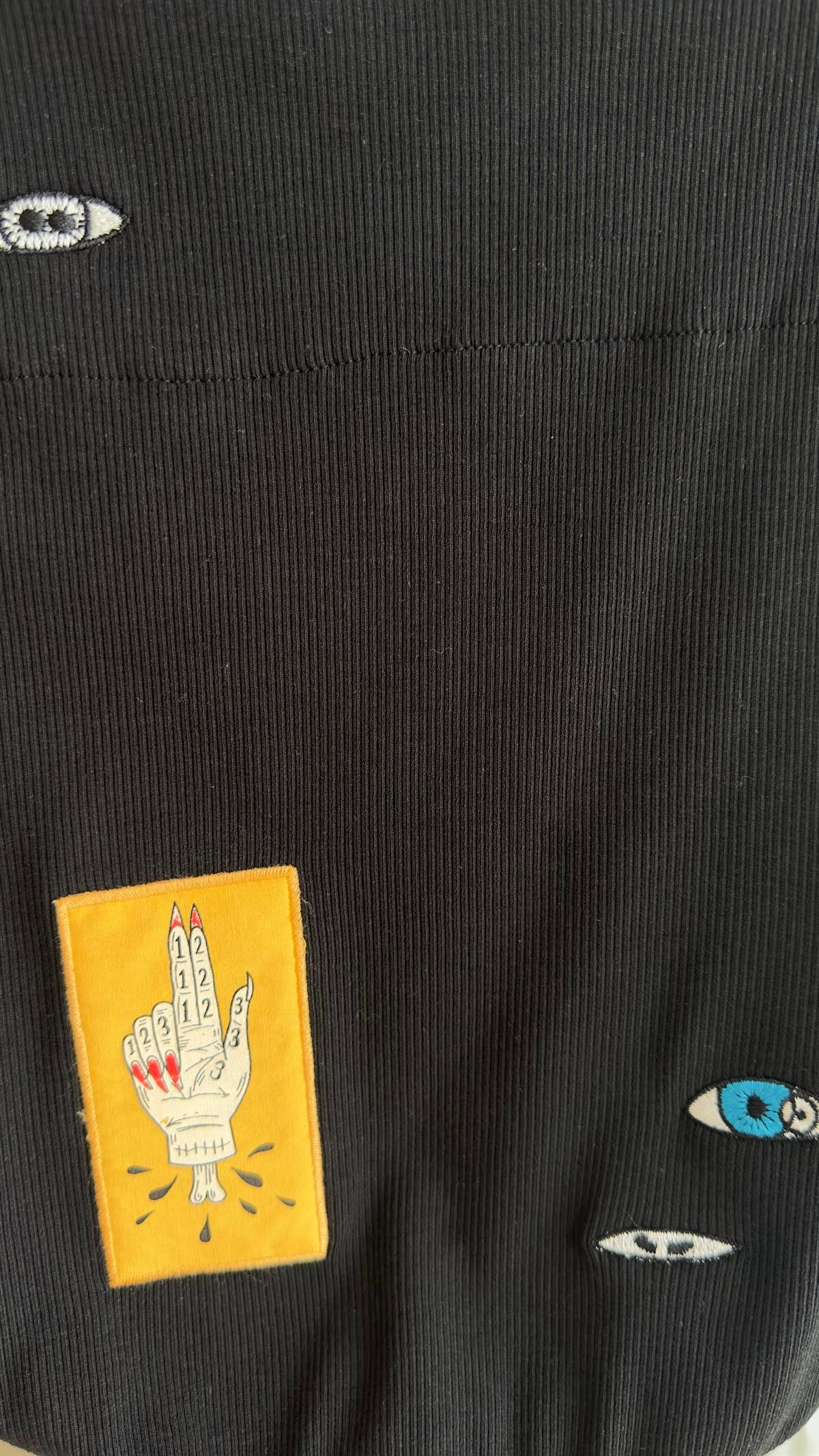 Marka Model Etiket Detaylı Siyah Atlet