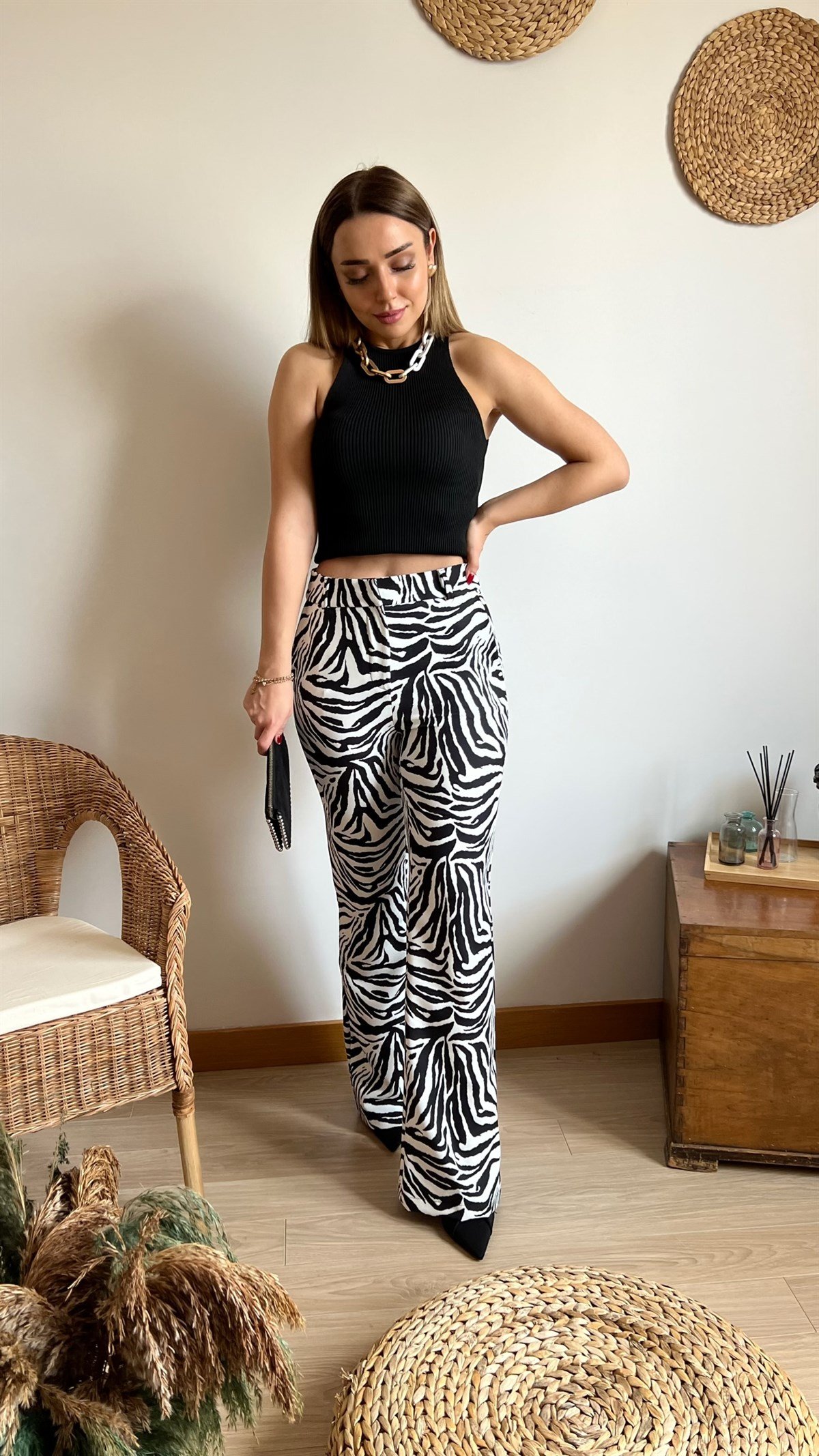 İpekyol Model Zebra Tasarım Pantolon
