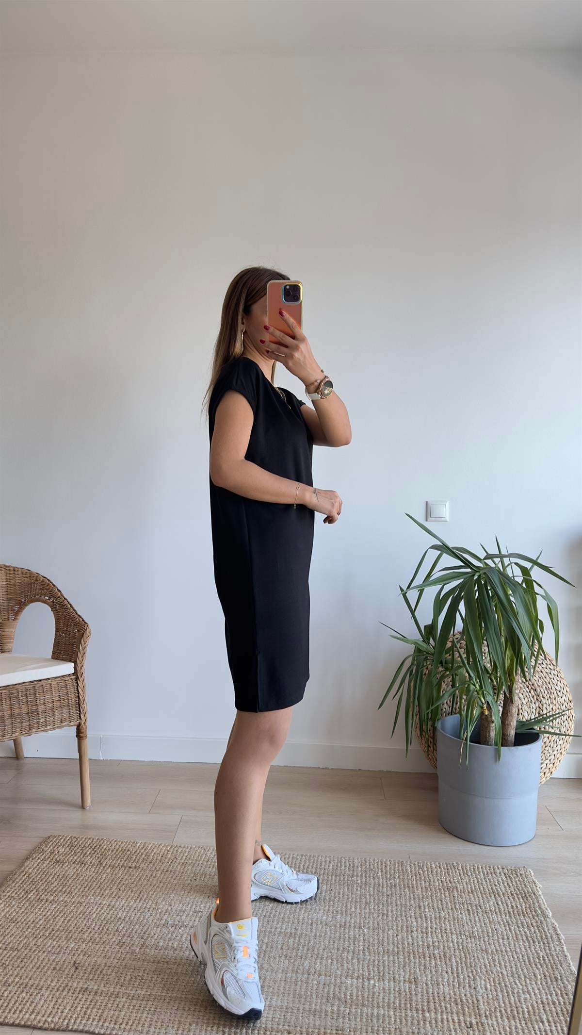 Siyah Massi Modal Basic Elbise 