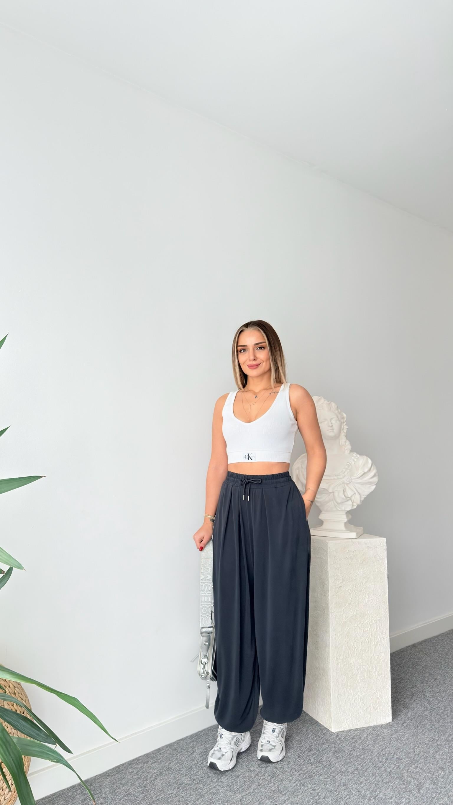 Pile Detaylı Oys Pantolon