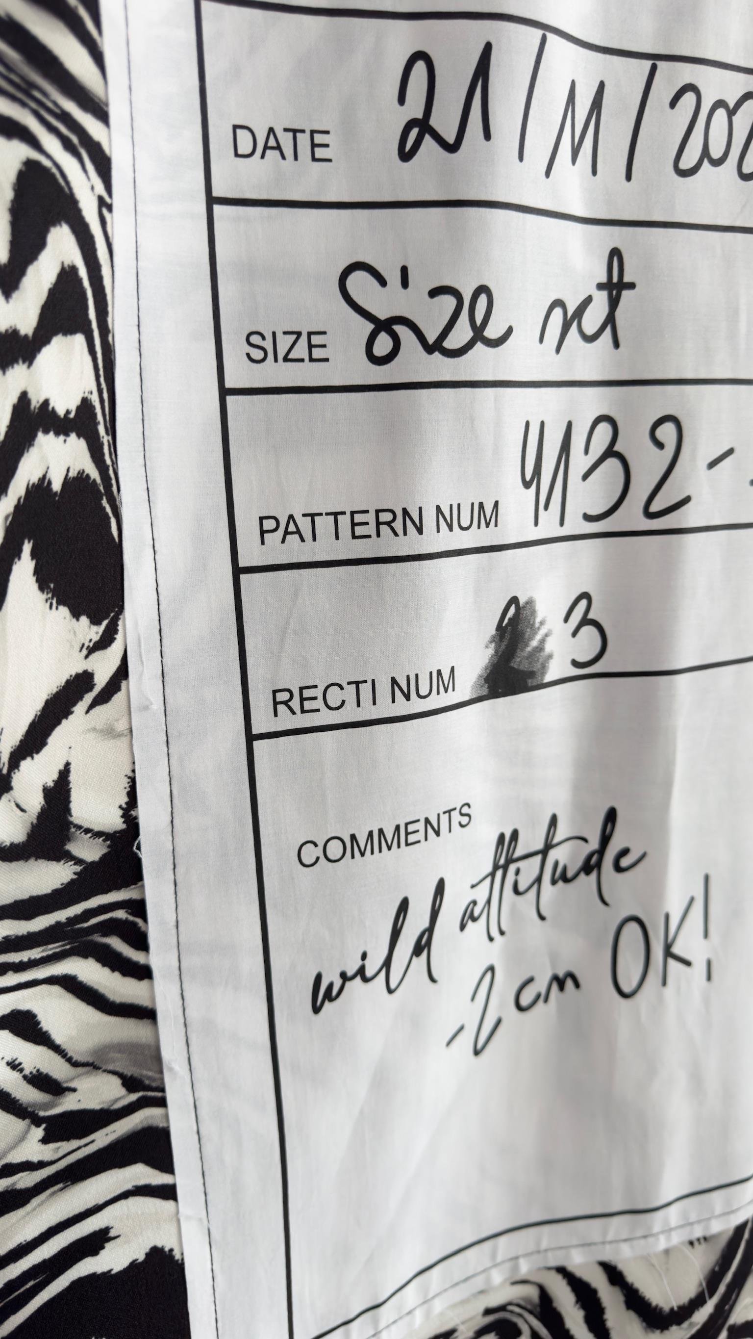 Wayne Sırt Etiket Detaylı Zebra Blazer 