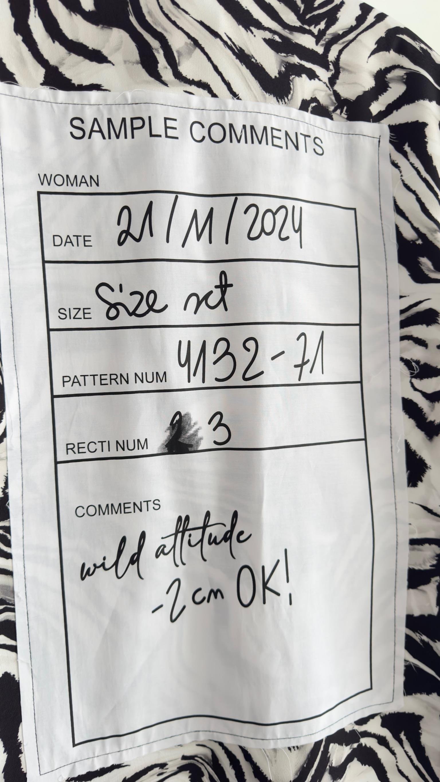 Wayne Sırt Etiket Detaylı Zebra Blazer 