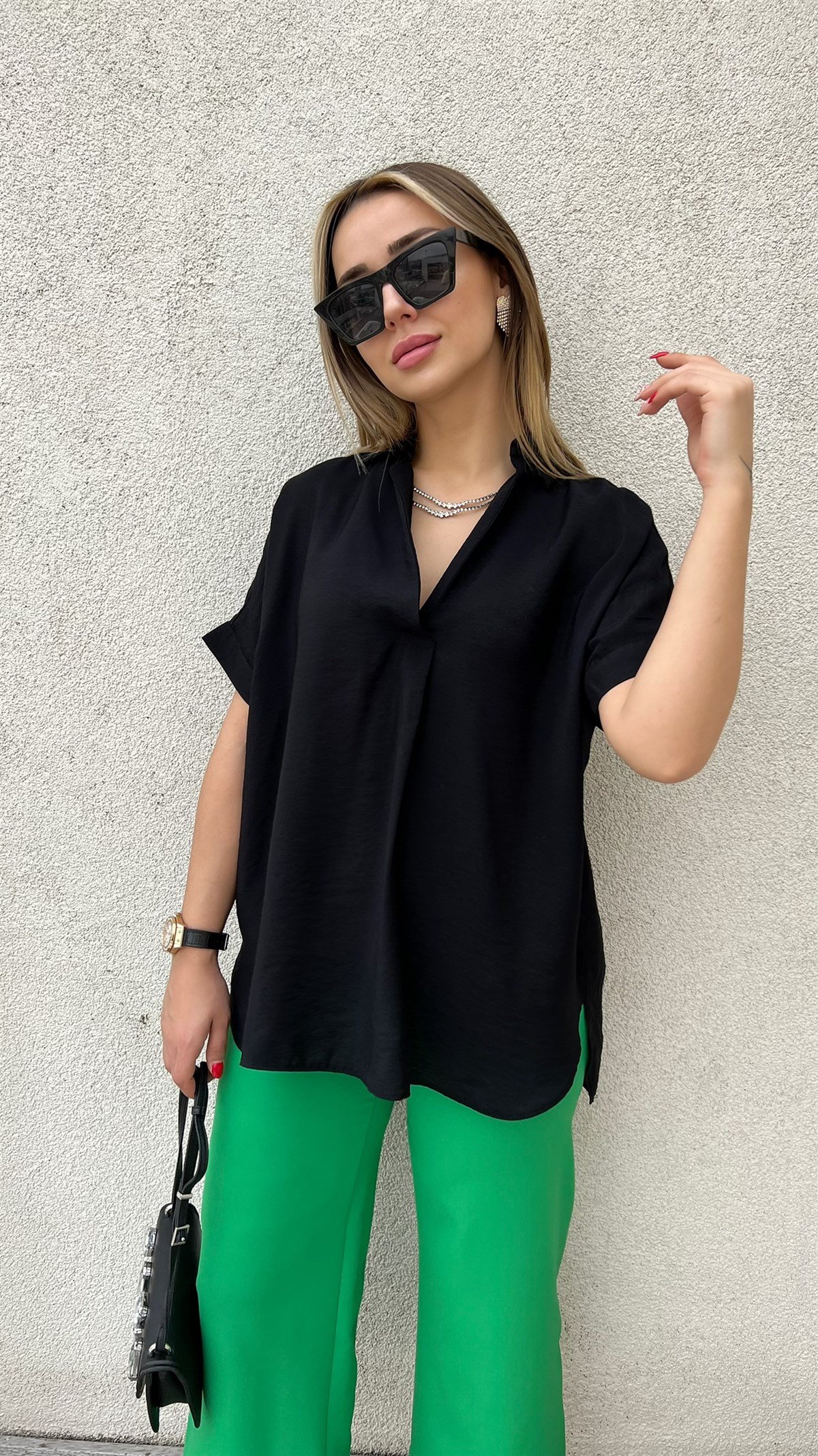 İpekyol Model Siyah Basic Bluz