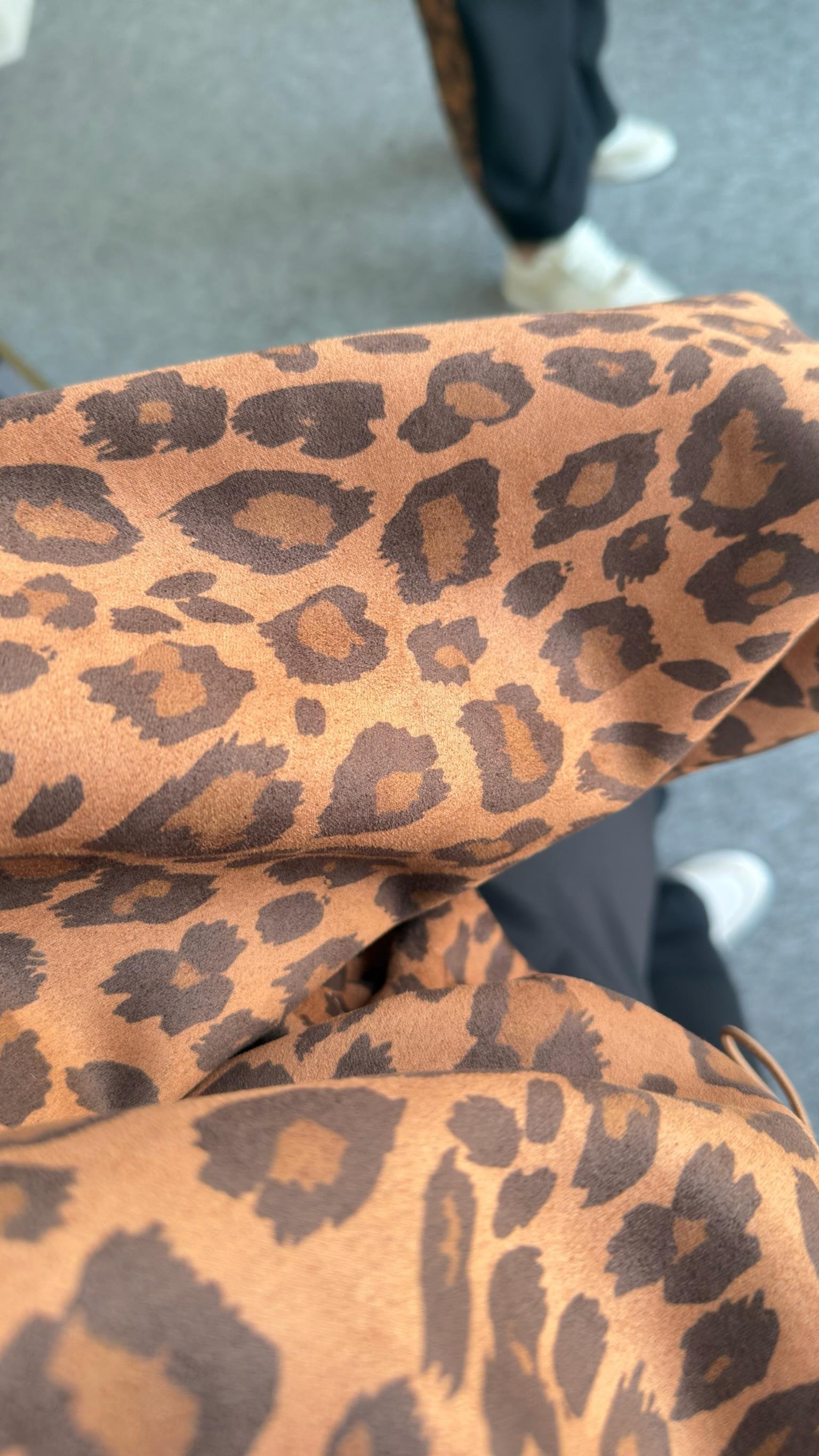 Niran Leopar Detaylı Sweat Pantolon Takım