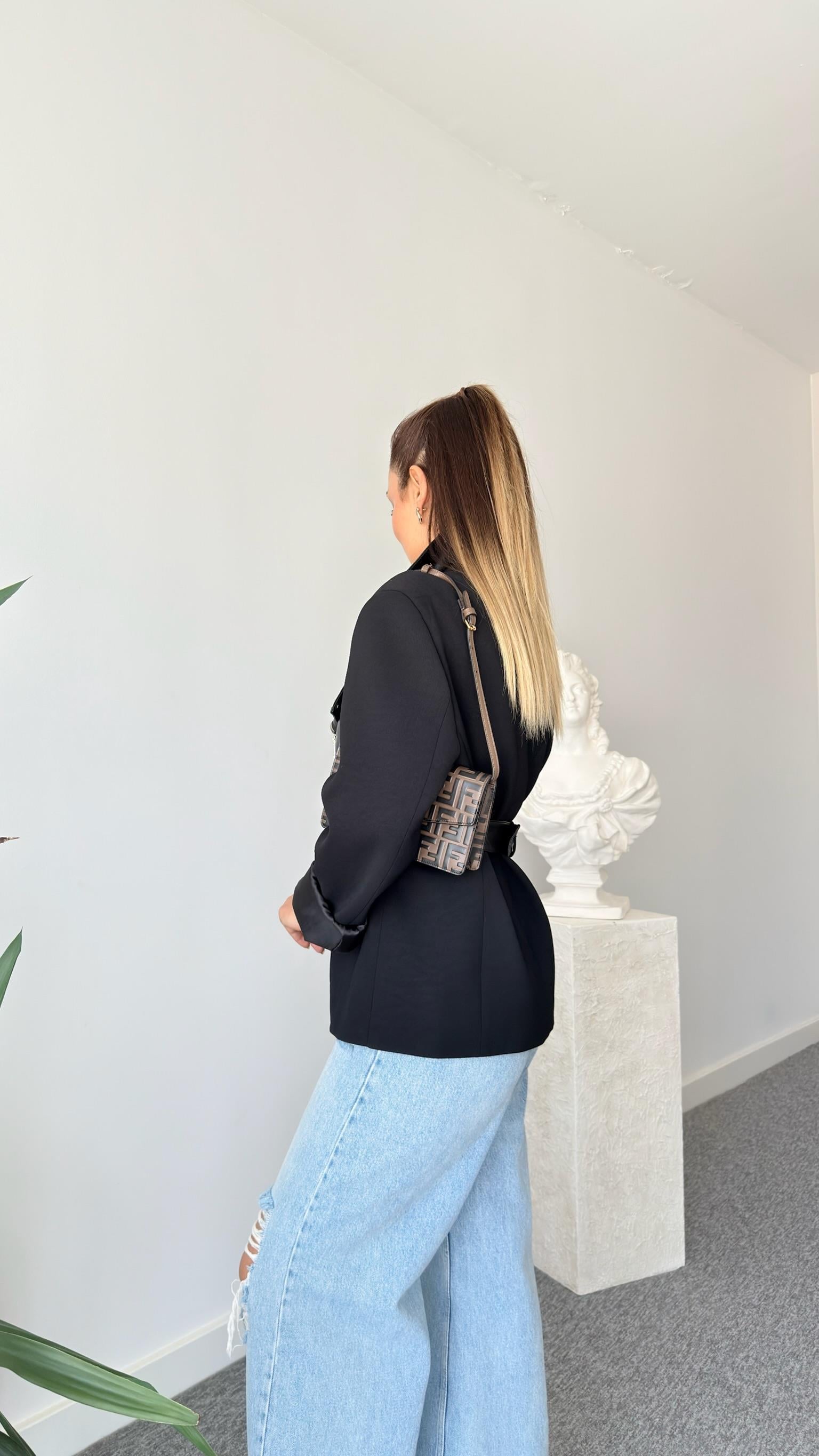 Nifra Deri Garnili Tasarım Ceket