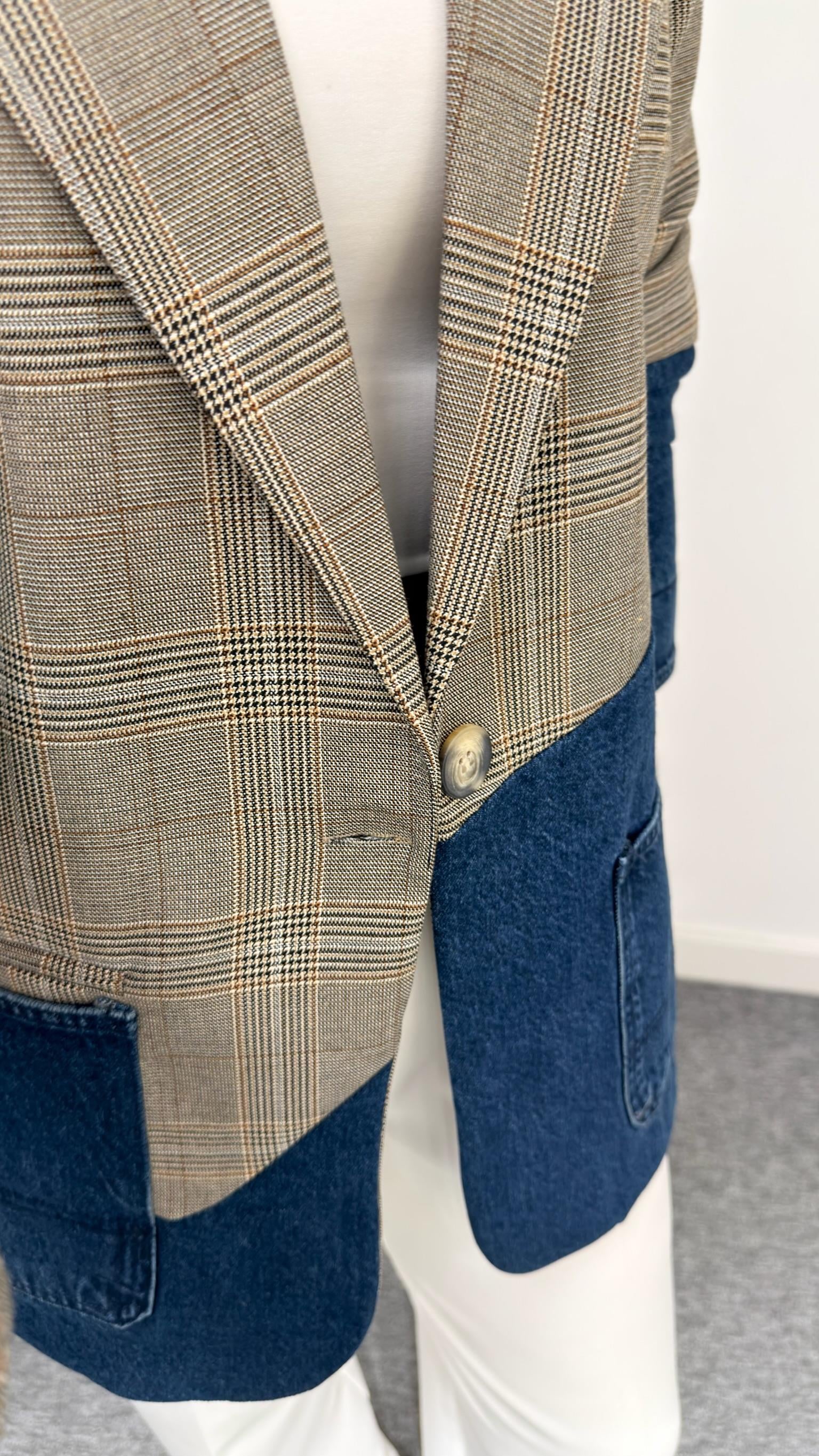 Svay Kot Garnili Ekose Blazer Ceket