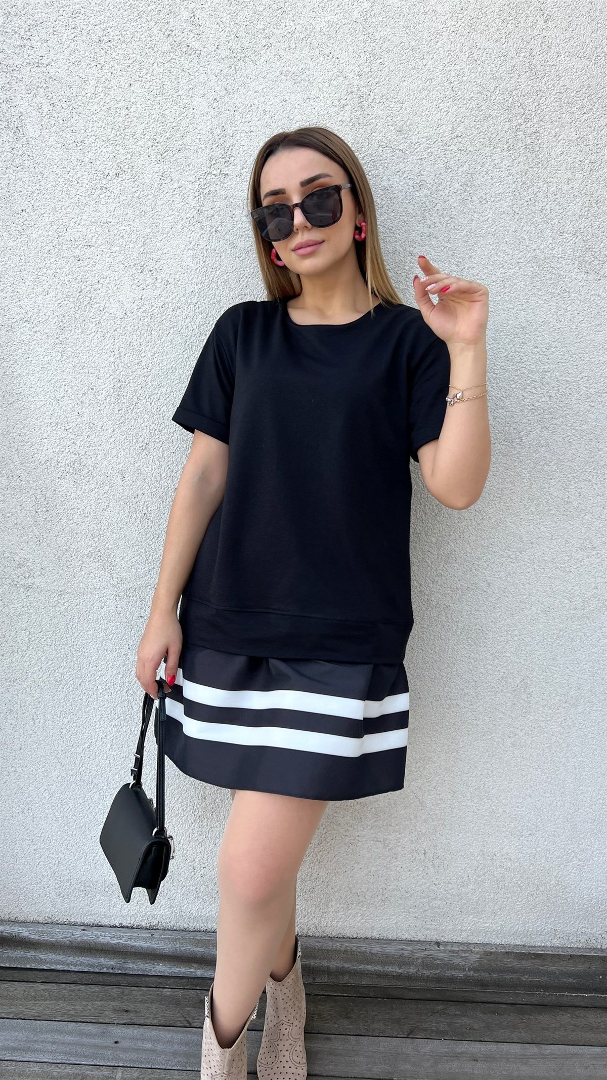 Twist Model Siyah Basic Elbise
