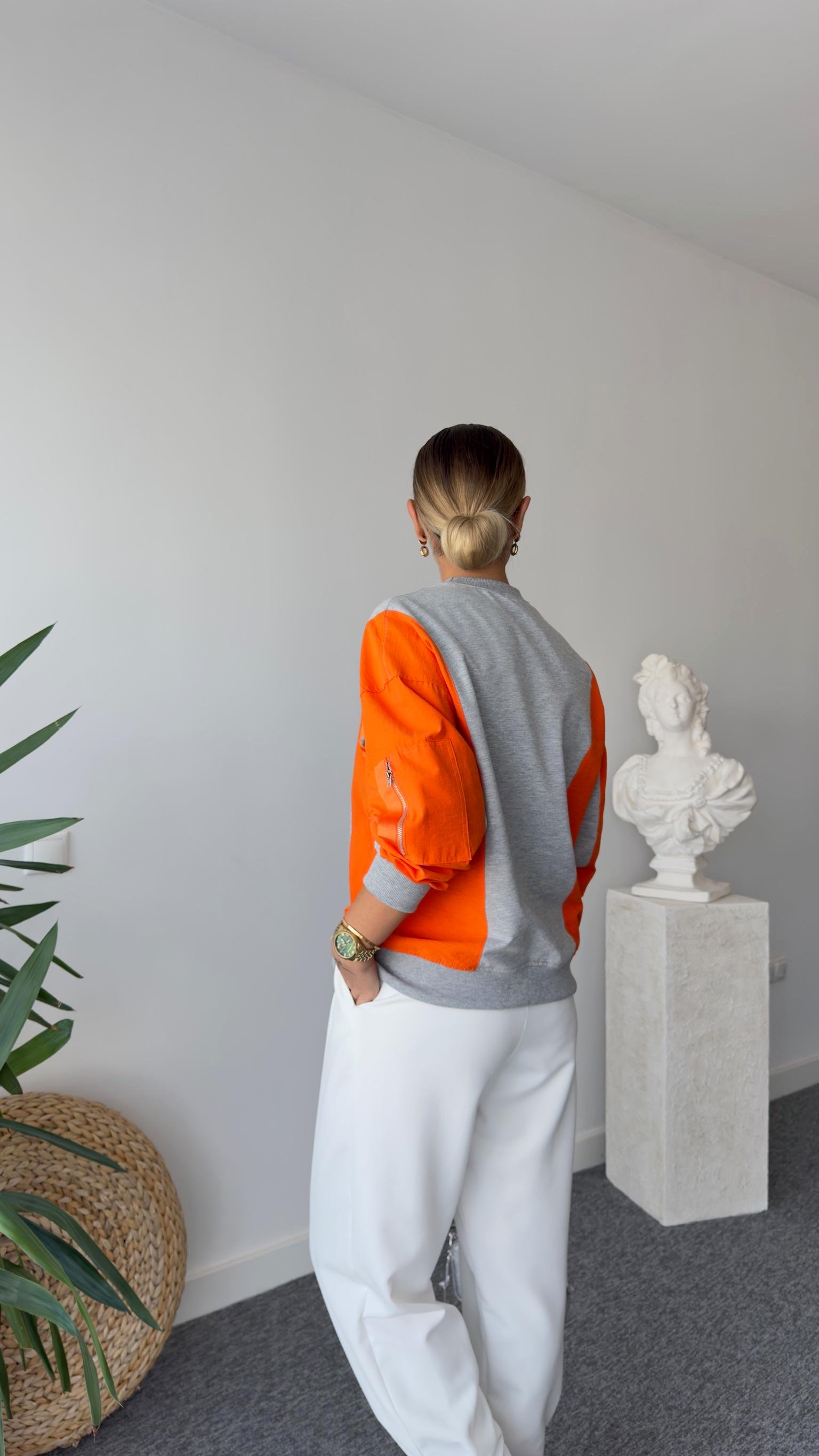 Tws Model Turuncu Paraşüt Garnili Sweat