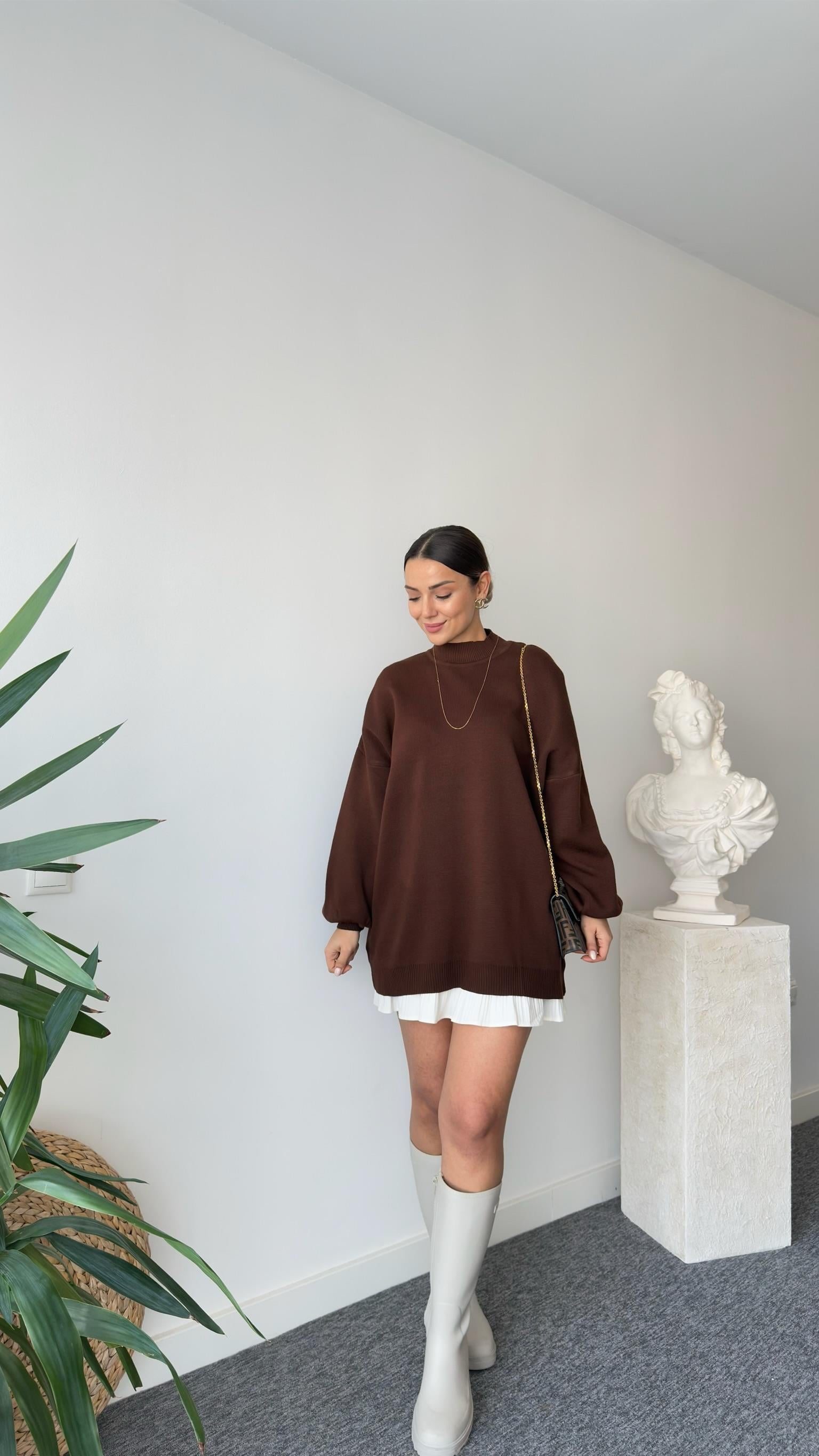 Balon Kol Kahve Kazak