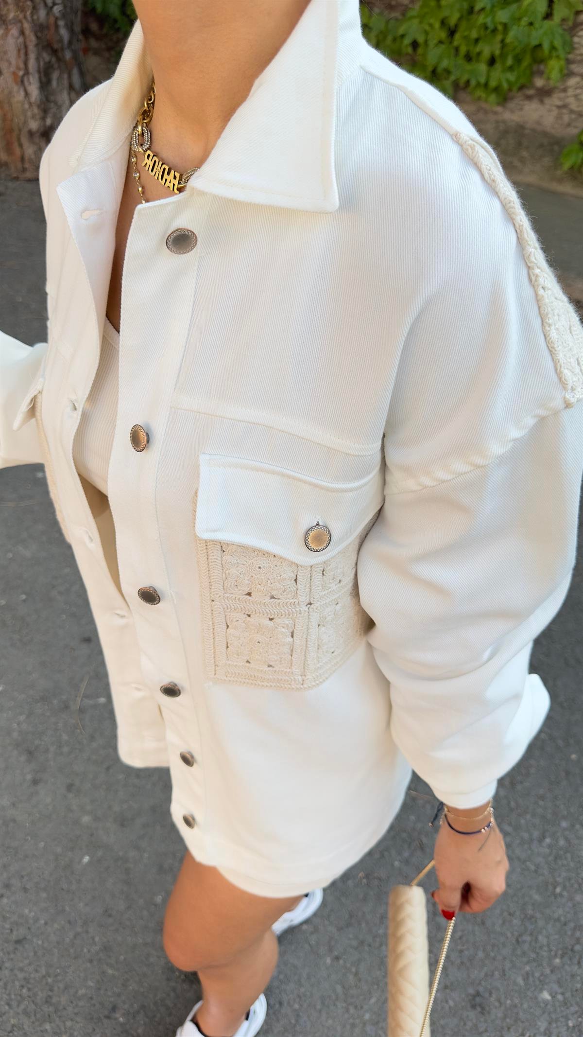 Marka Model Dantelli Gabardin Ceket