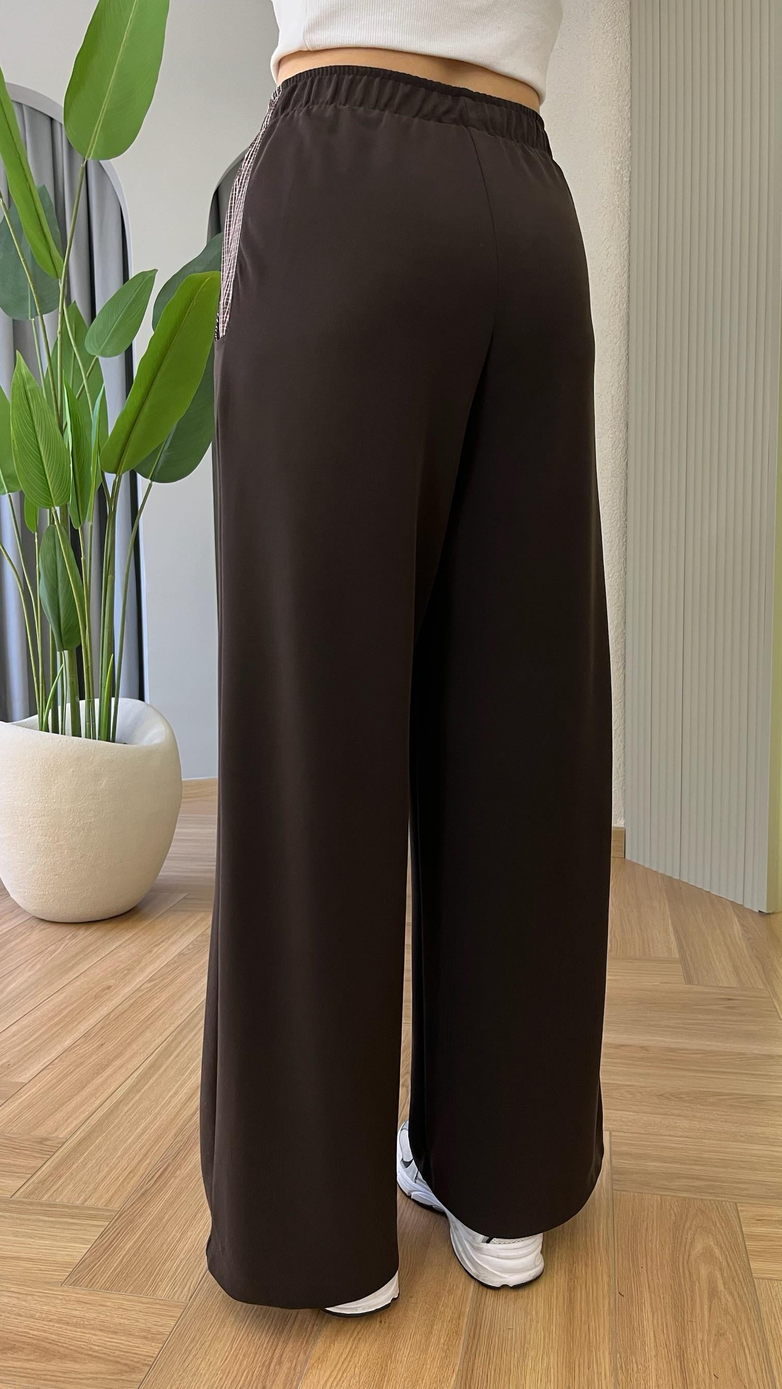 Kahve Slage Premium Gömlek Pantolon Takım