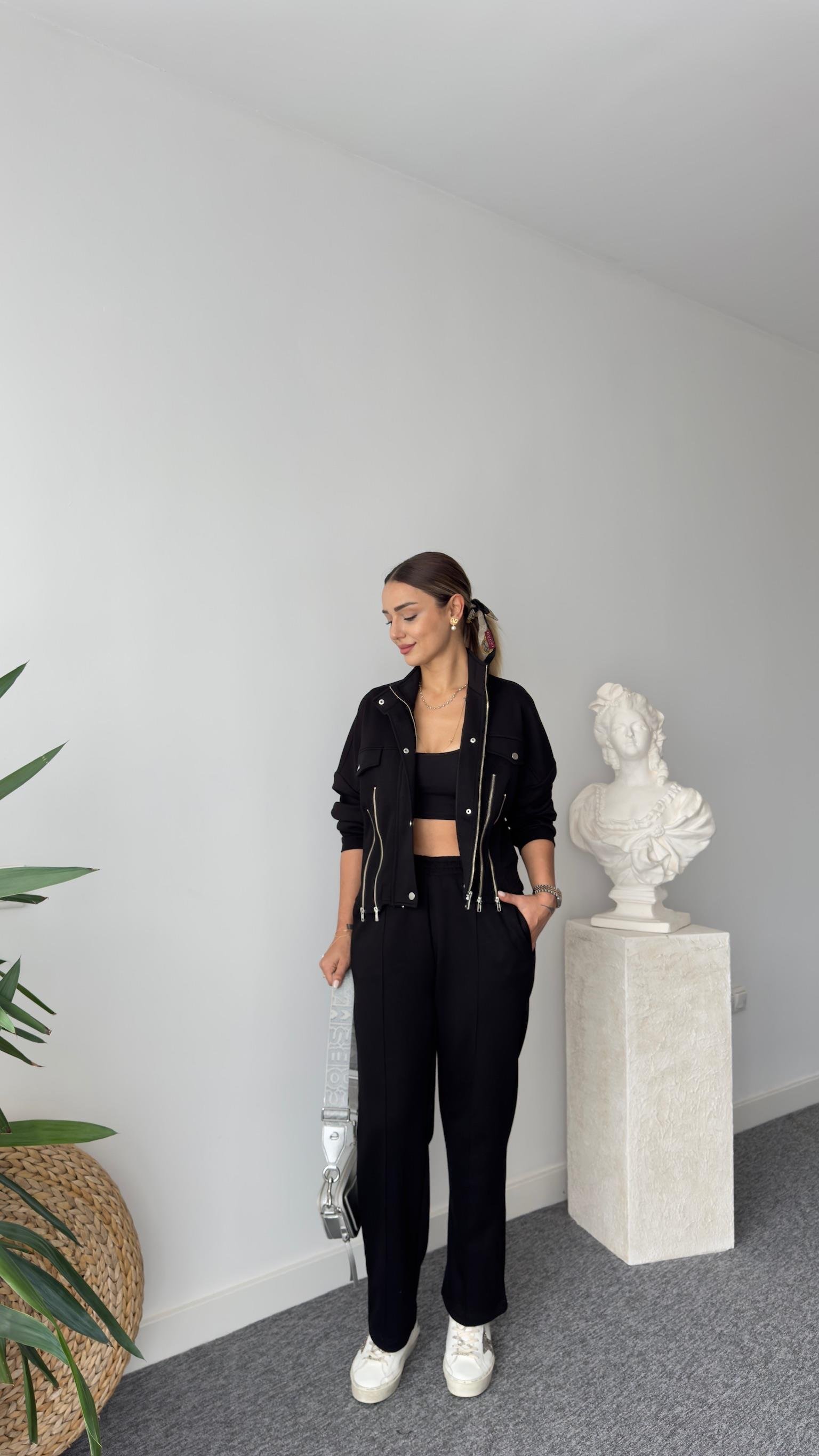 Tws Model Fermuar Detaylı İkili Takım
