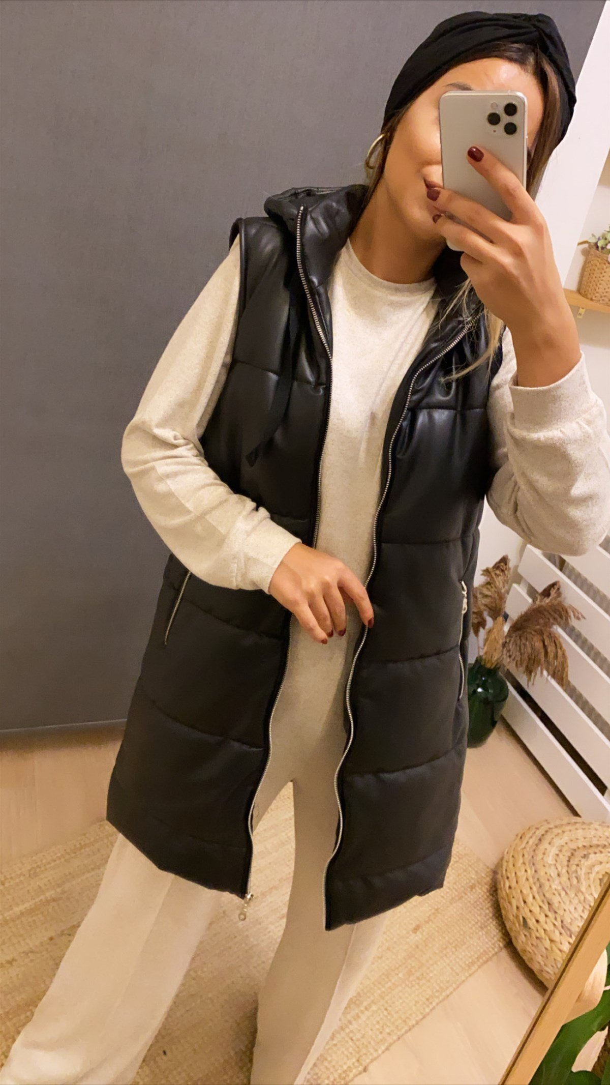 Zara Model Deri Yelek