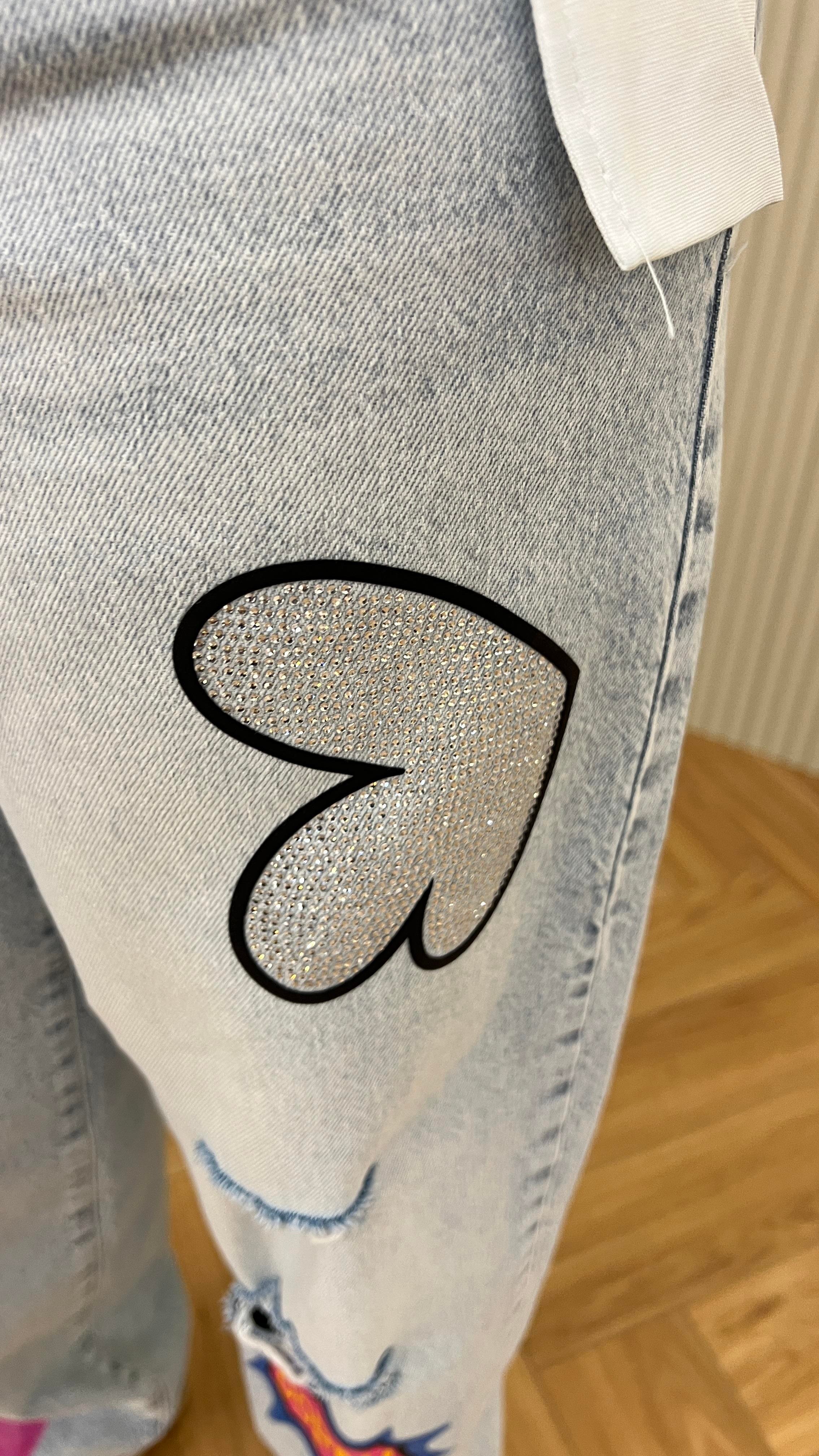 Betta Taş Ve Baskı Detaylı Tasarım Jean 