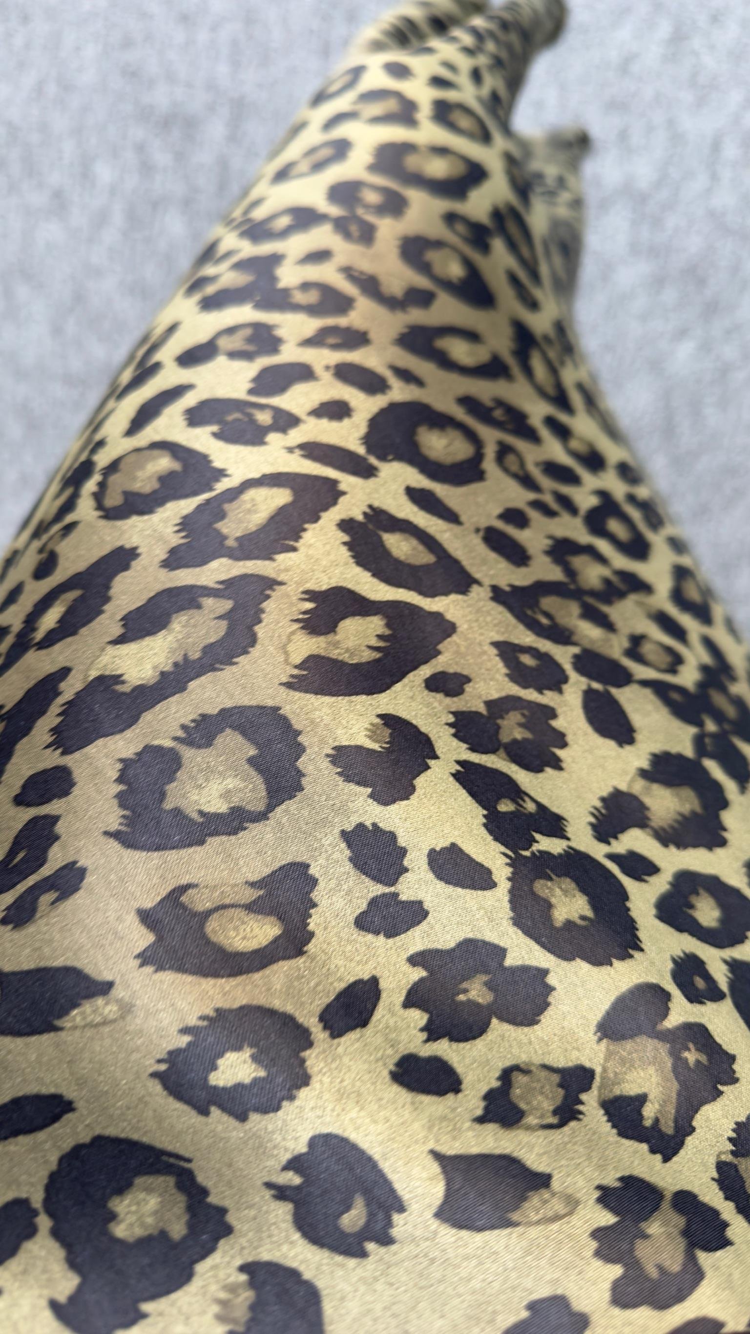 Ricar Yeşil Leopar Desenli Etek Sweat Takım