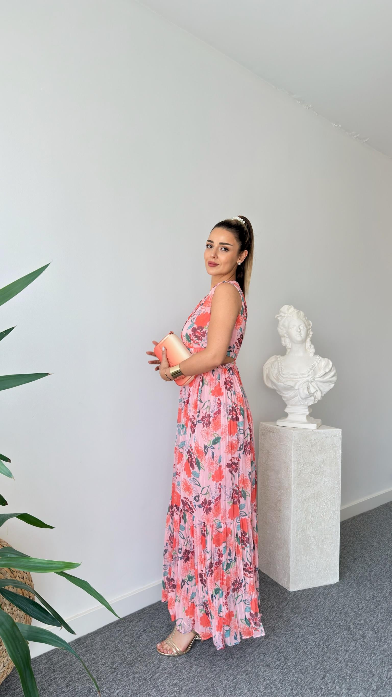 Salita Marka Model Çiçek Desenli Elbise 