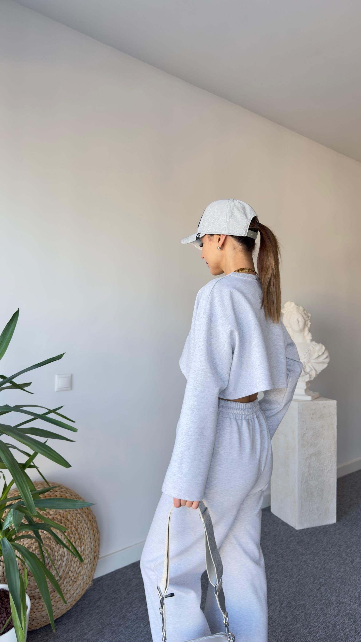 Çift Parça Siyah Atletli Brooklyn Sweat
