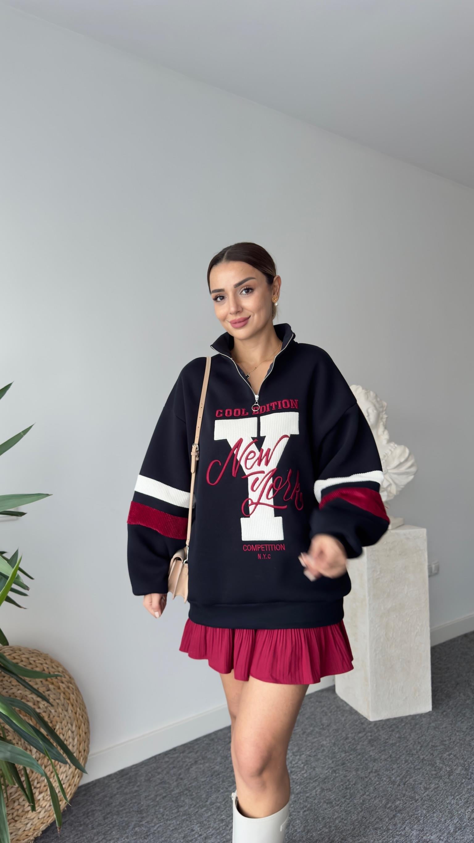 Cool Edıtıon Yarım Fermuarlı Sweatshirt