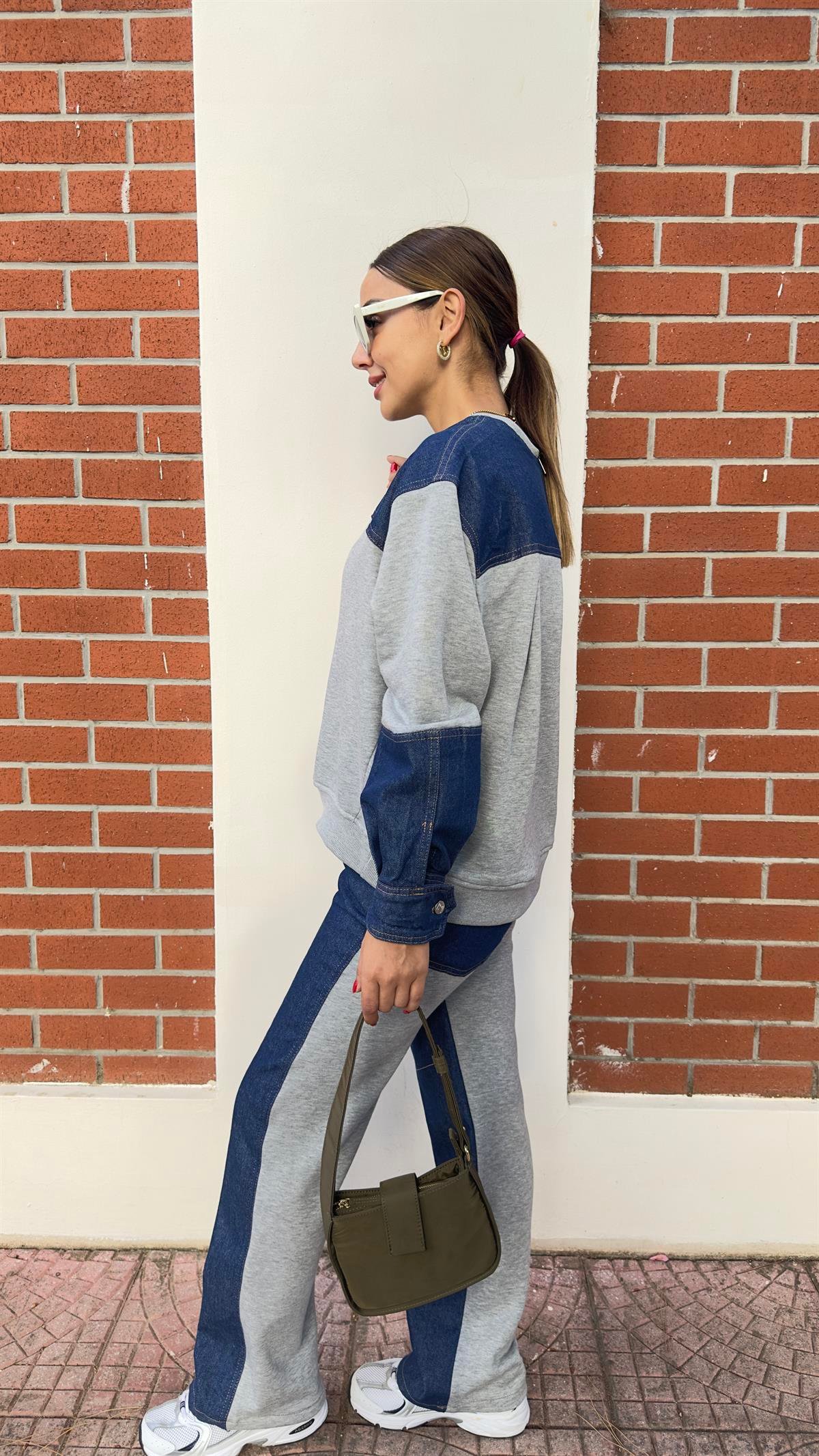 Jean Detaylı Zra Model Eşofman Takımı