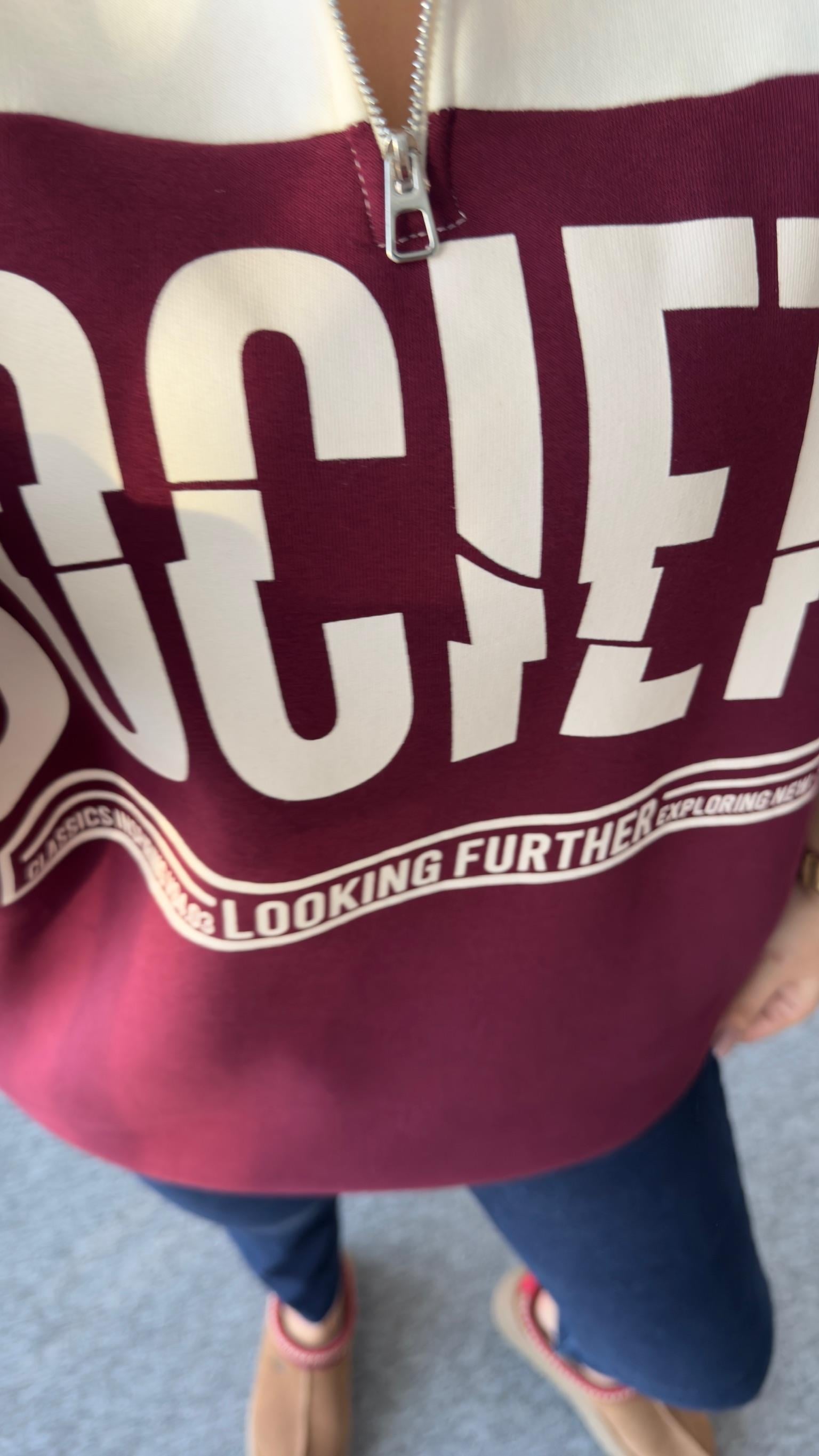Socıety Yazılı Renk Geçişli Sweat