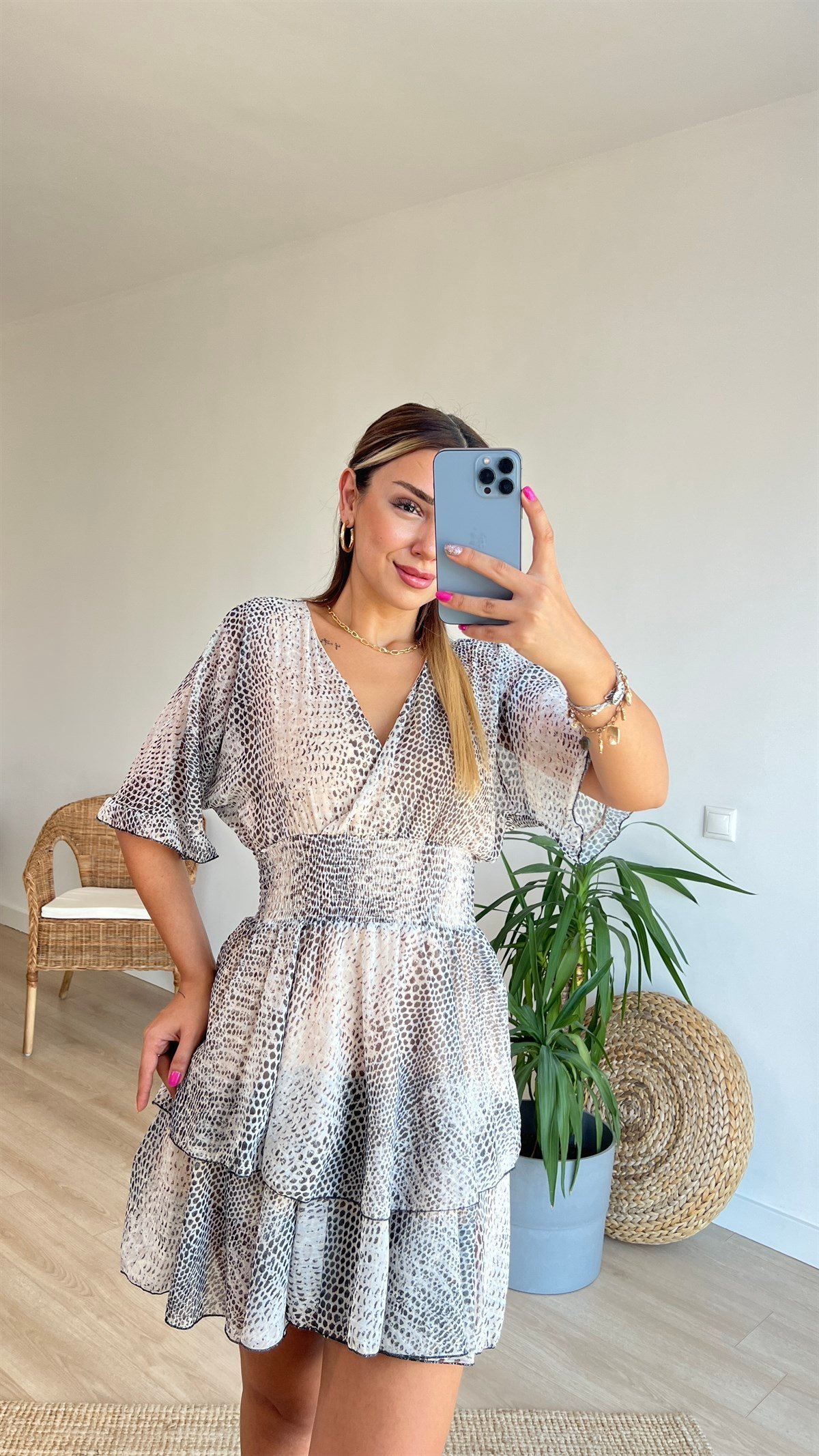 Zara Model Beli Büzgülü Tasarım Elbise
