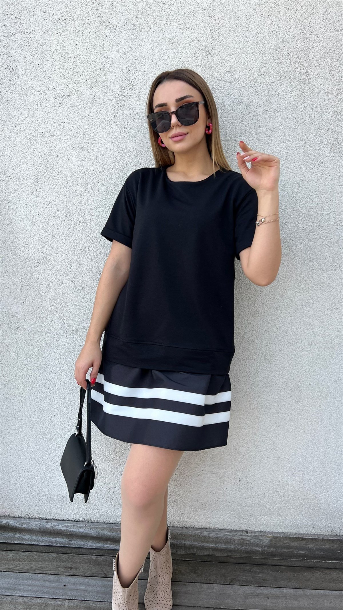 Twist Model Siyah Basic Elbise