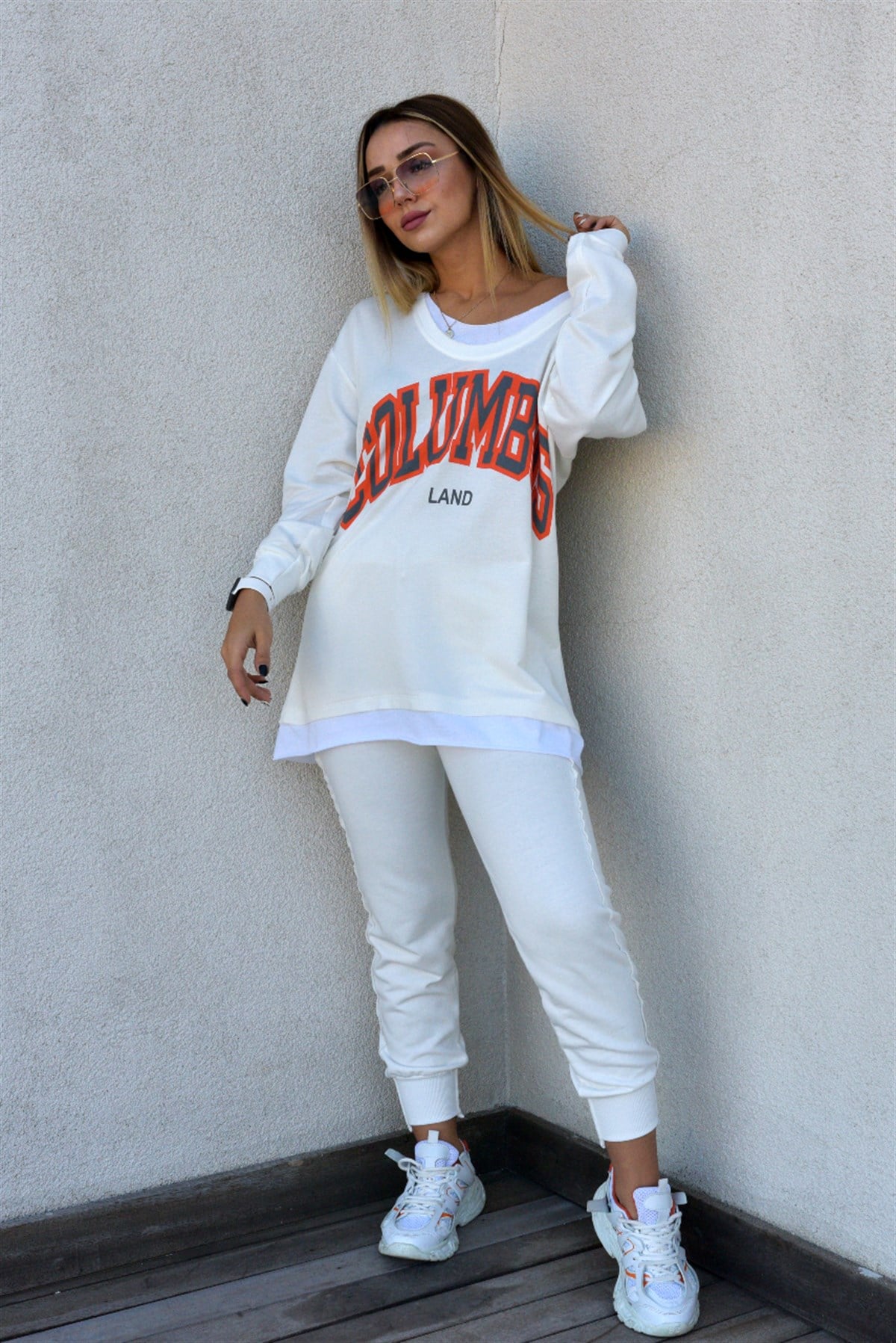 Columbus Tshirt Detaylı Sweat