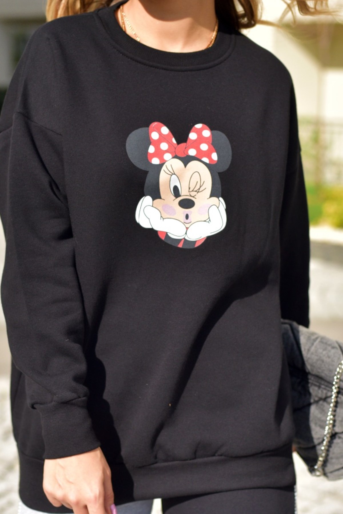 Minnie Siyah Sweat