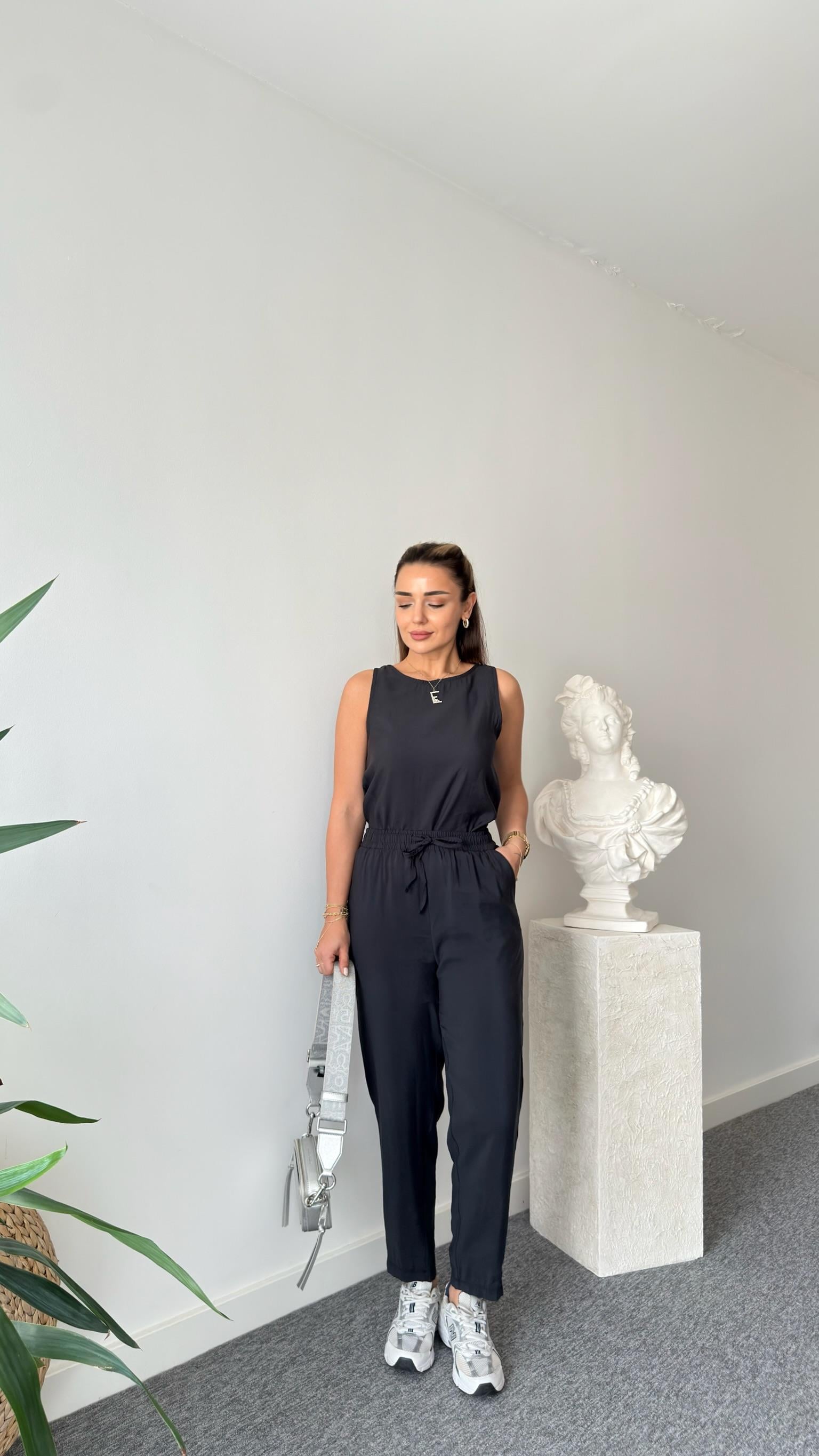 Siyah Stari Kolsuz Tensel Takım