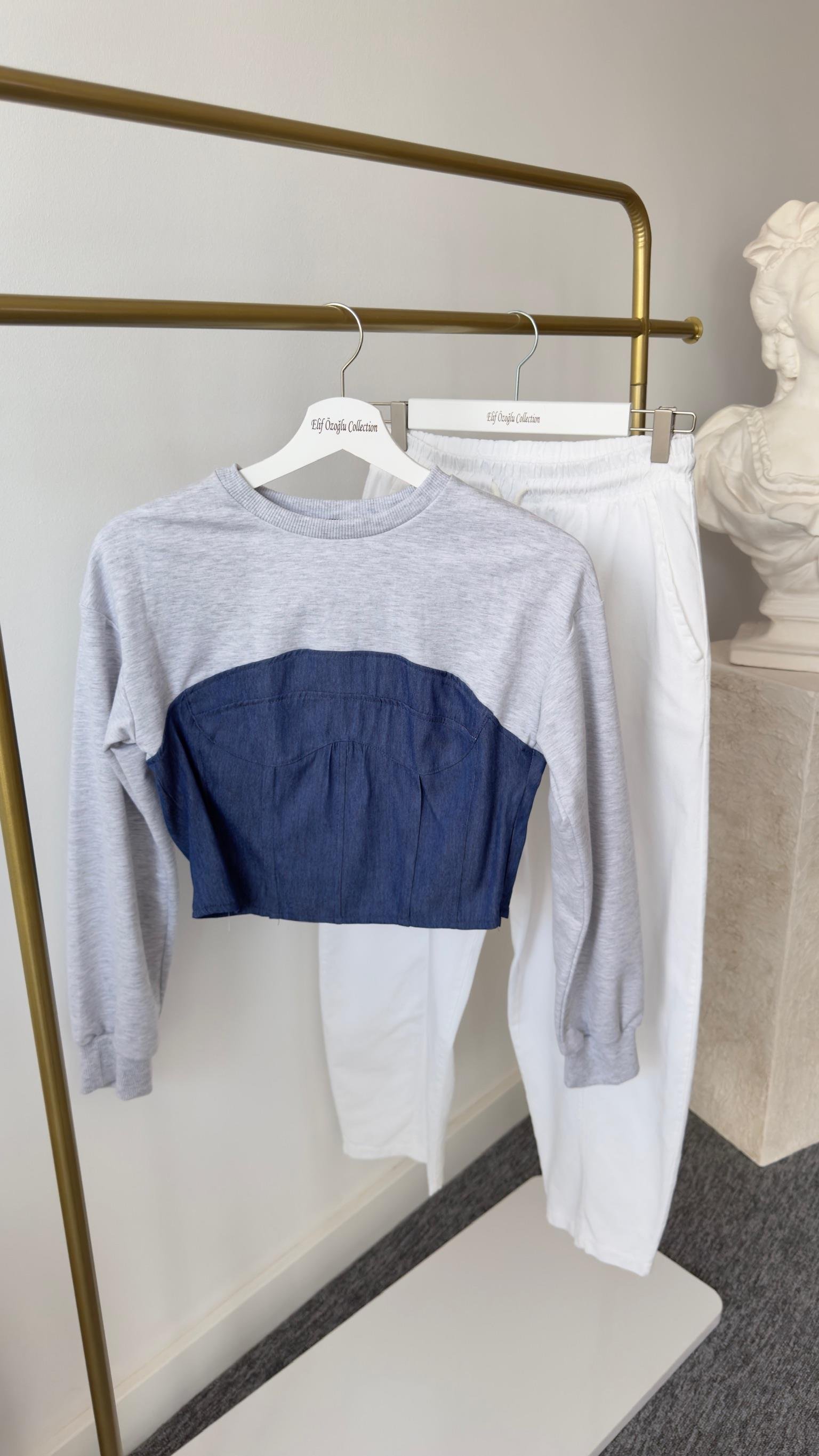 Kot Garnili Gri Sweat
