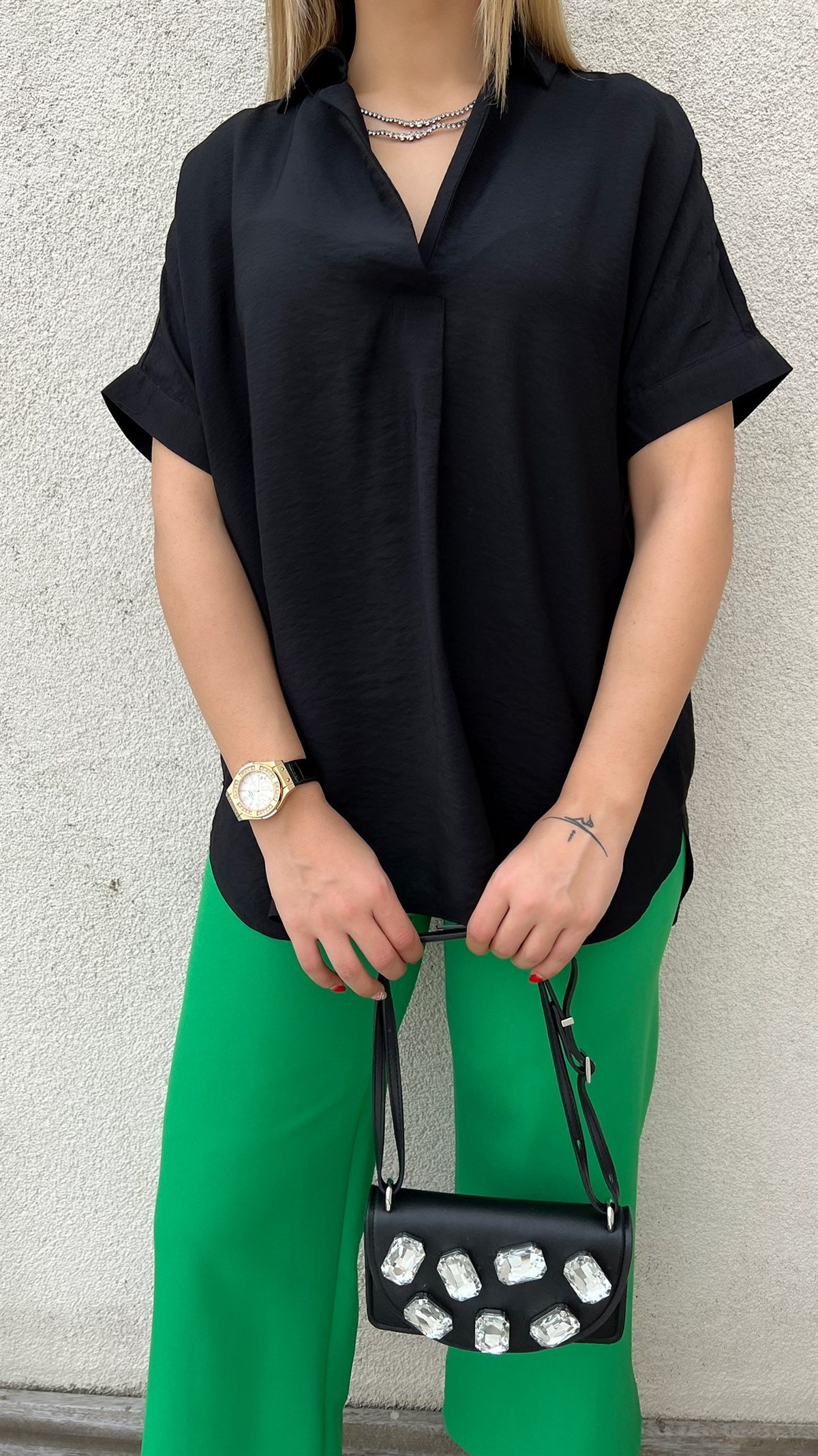 İpekyol Model Siyah Basic Bluz