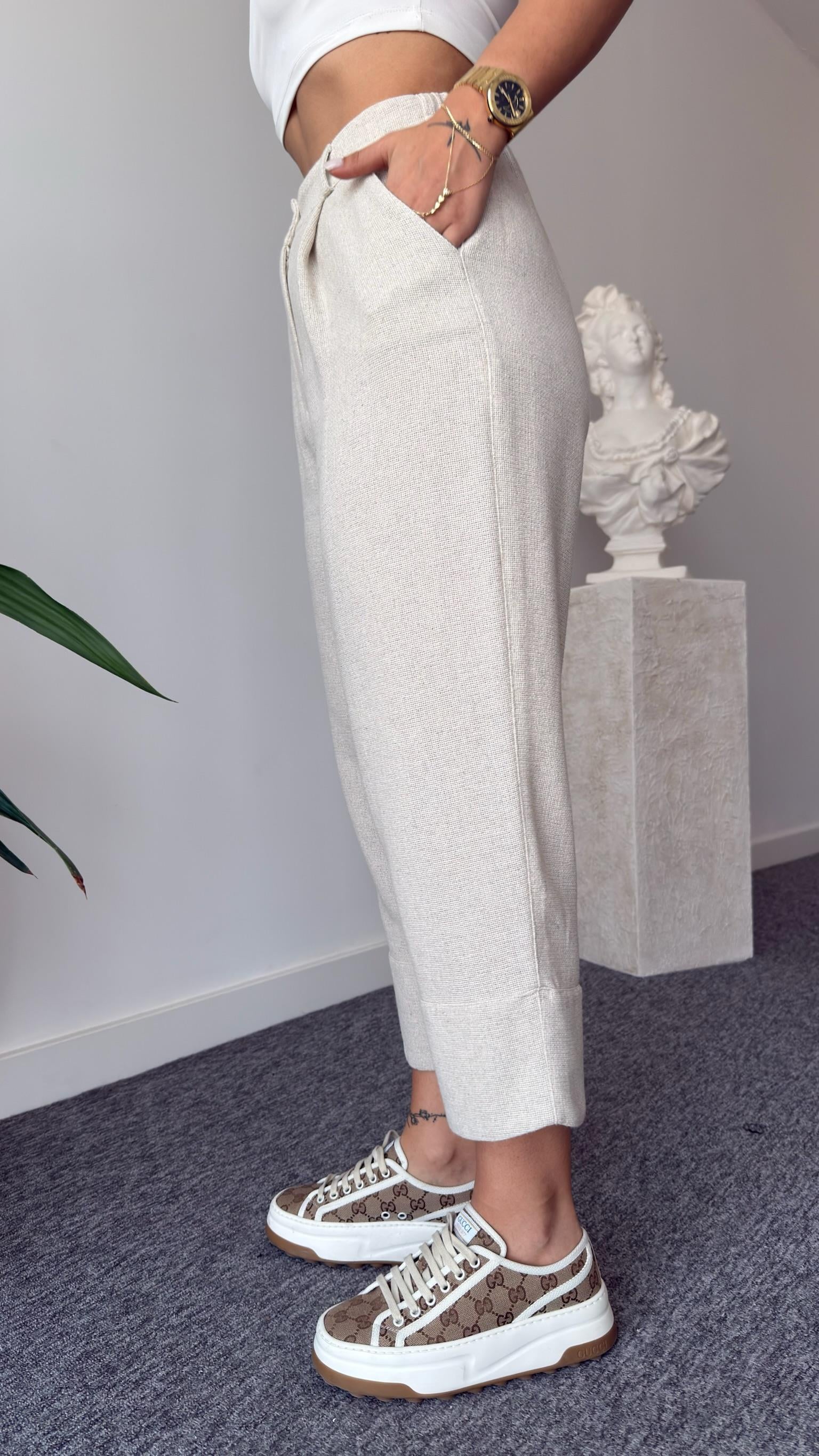 Weren Yelekli Natur Keten Takım (Ön Sipariş Ürünü)